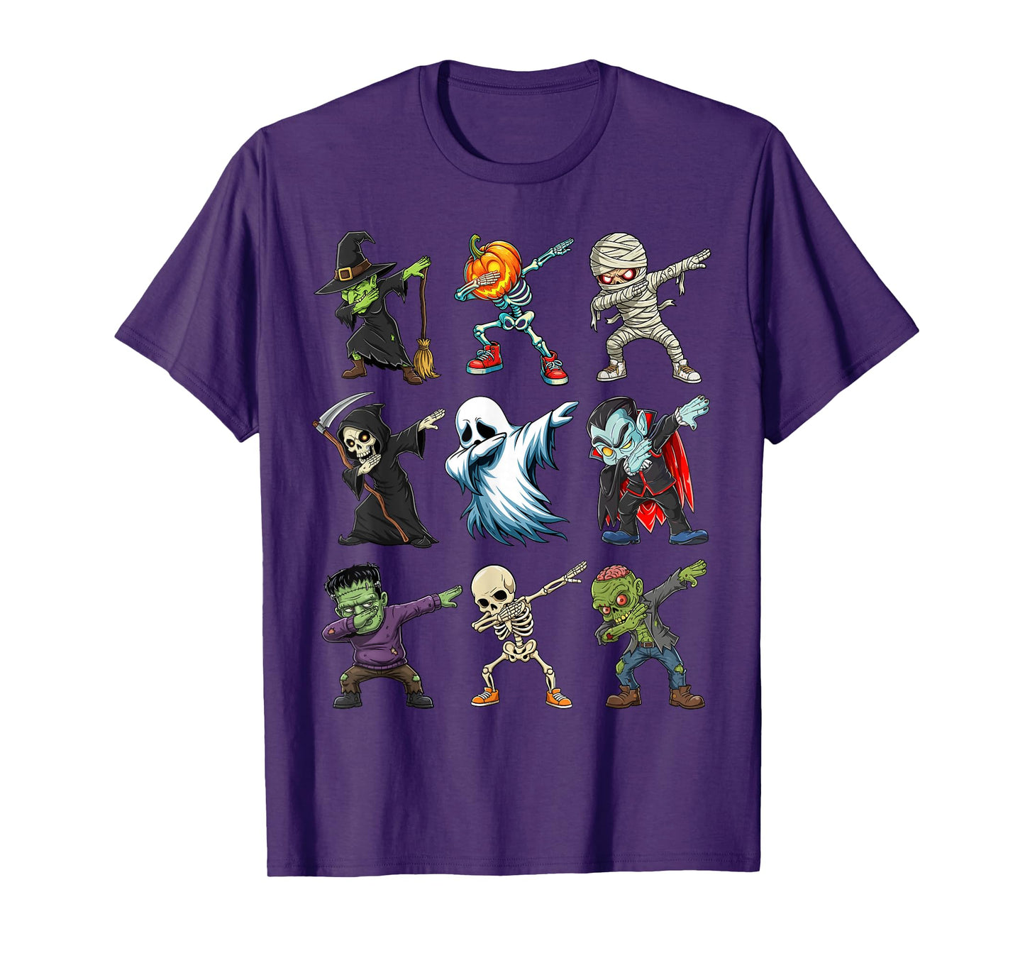 Dabbing Spooky Creatures Kids Boys Men Costume Halloween T-Shirt