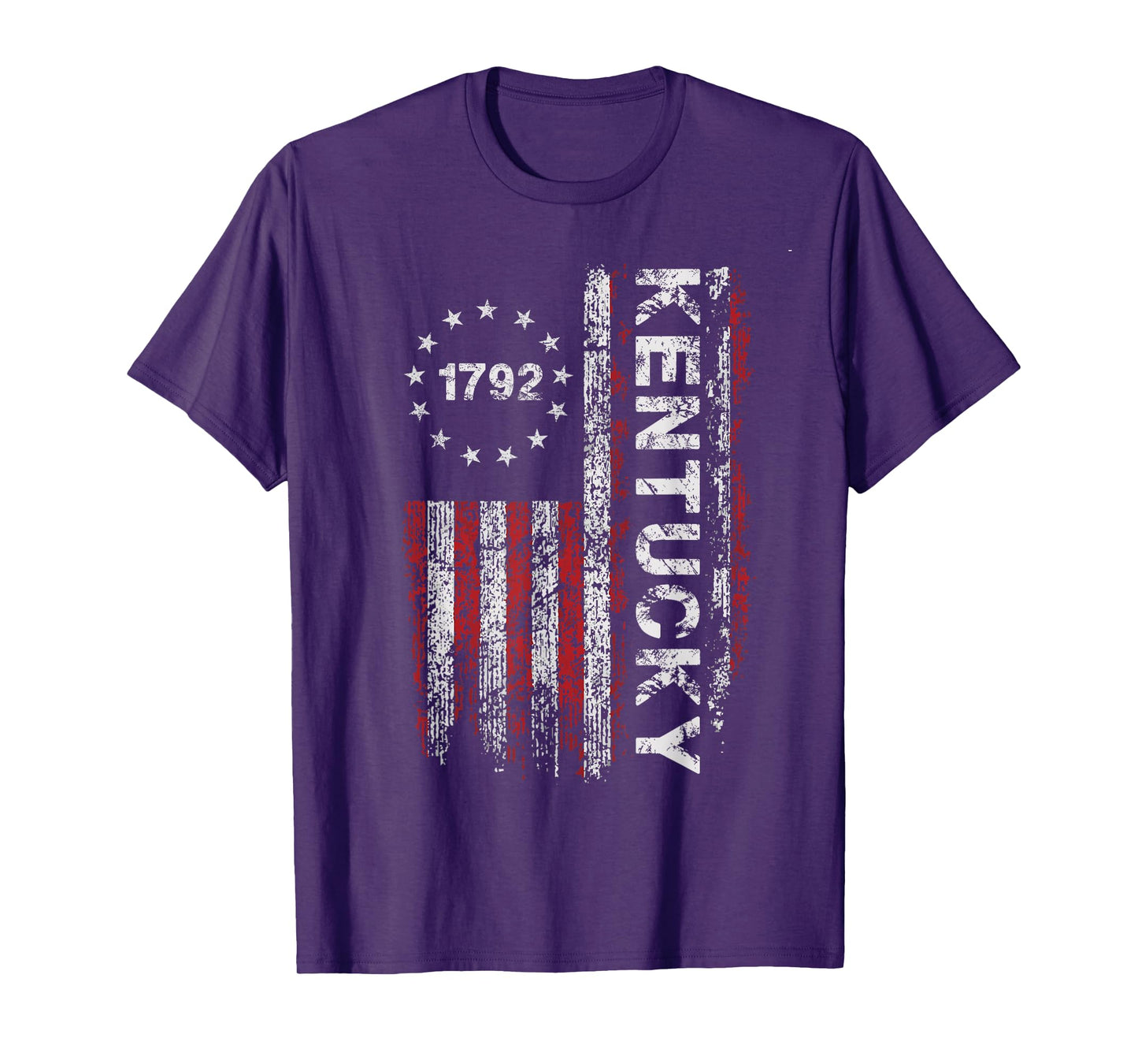 1792 Kentucky State US Flag Vintage For Men Women Youth T-Shirt