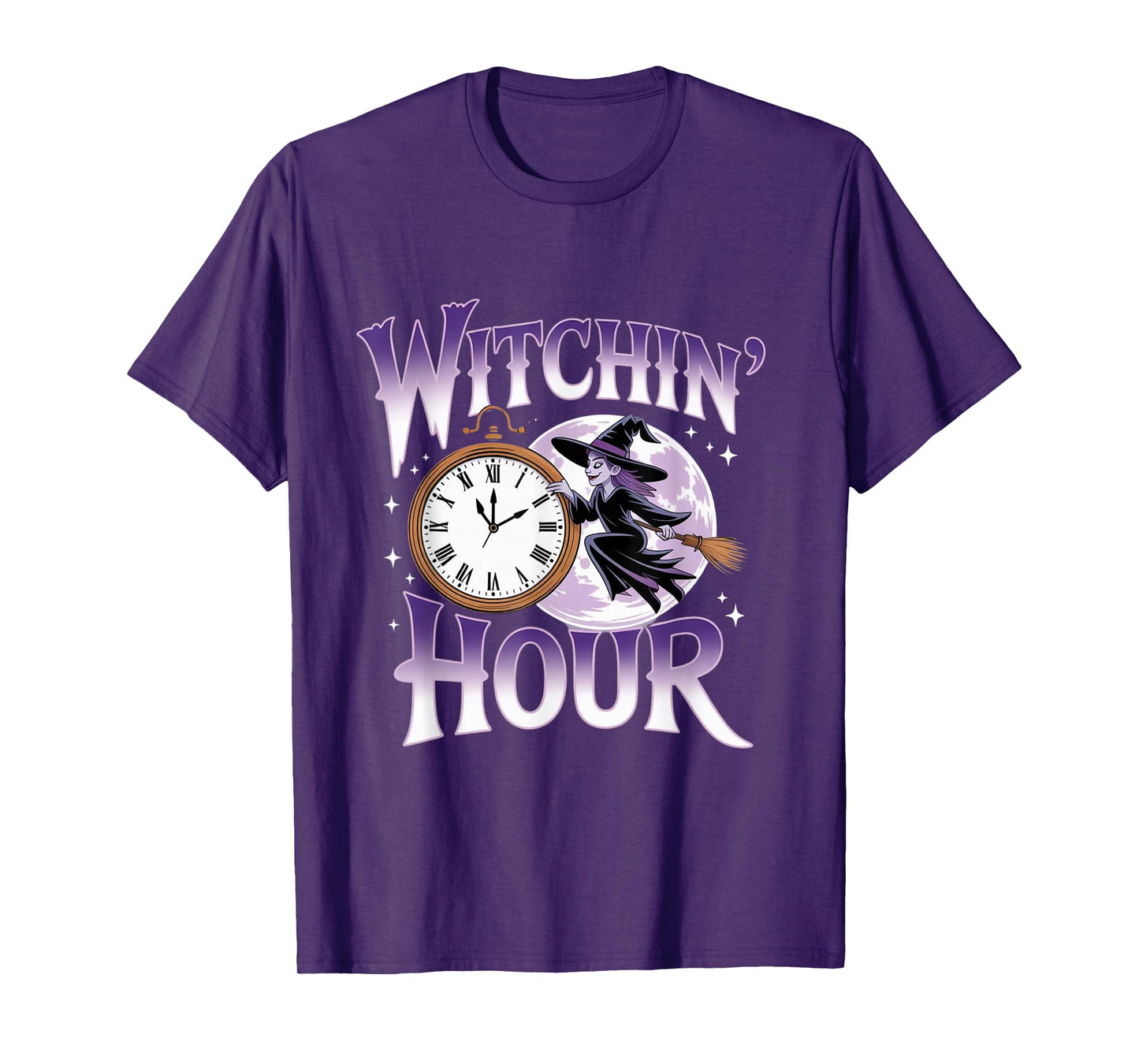 Witchin’ Hour Halloween Shirt Spooky Witch Tee T-Shirt T-Shirt
