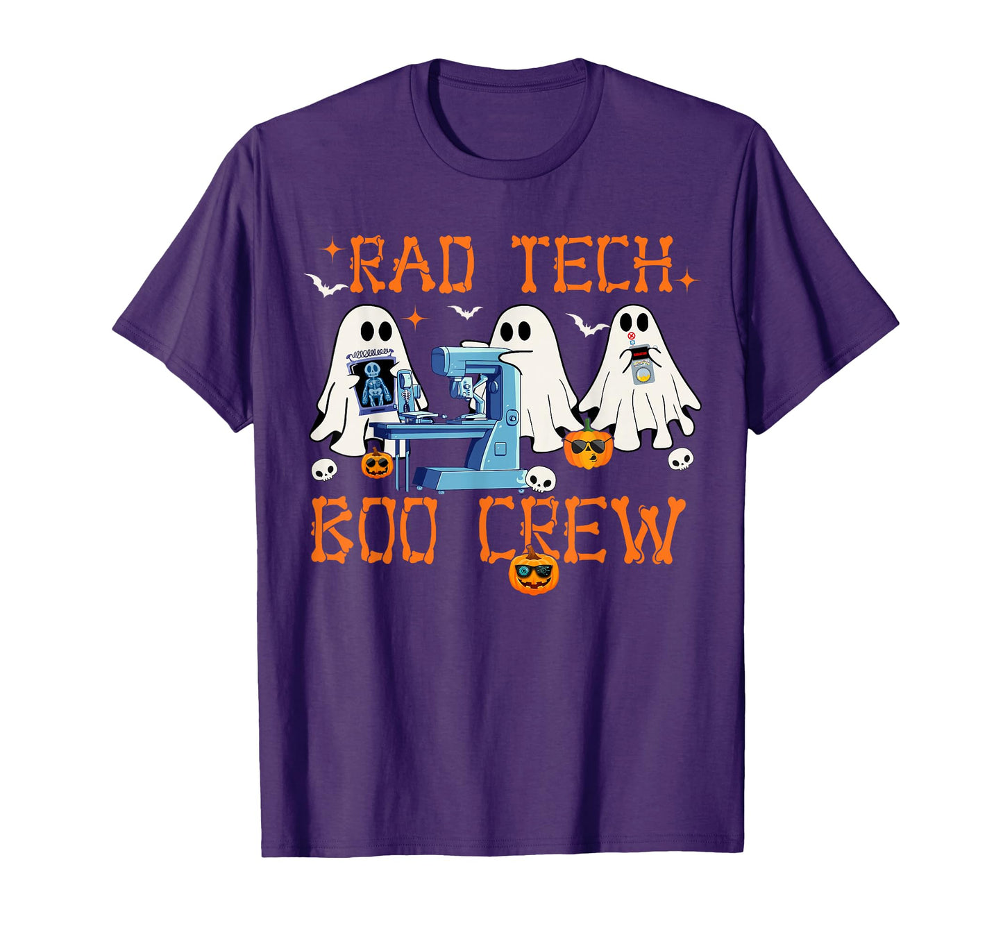 Radiology Department Rad Tech Boo Crew Halloween Costumes T-Shirt
