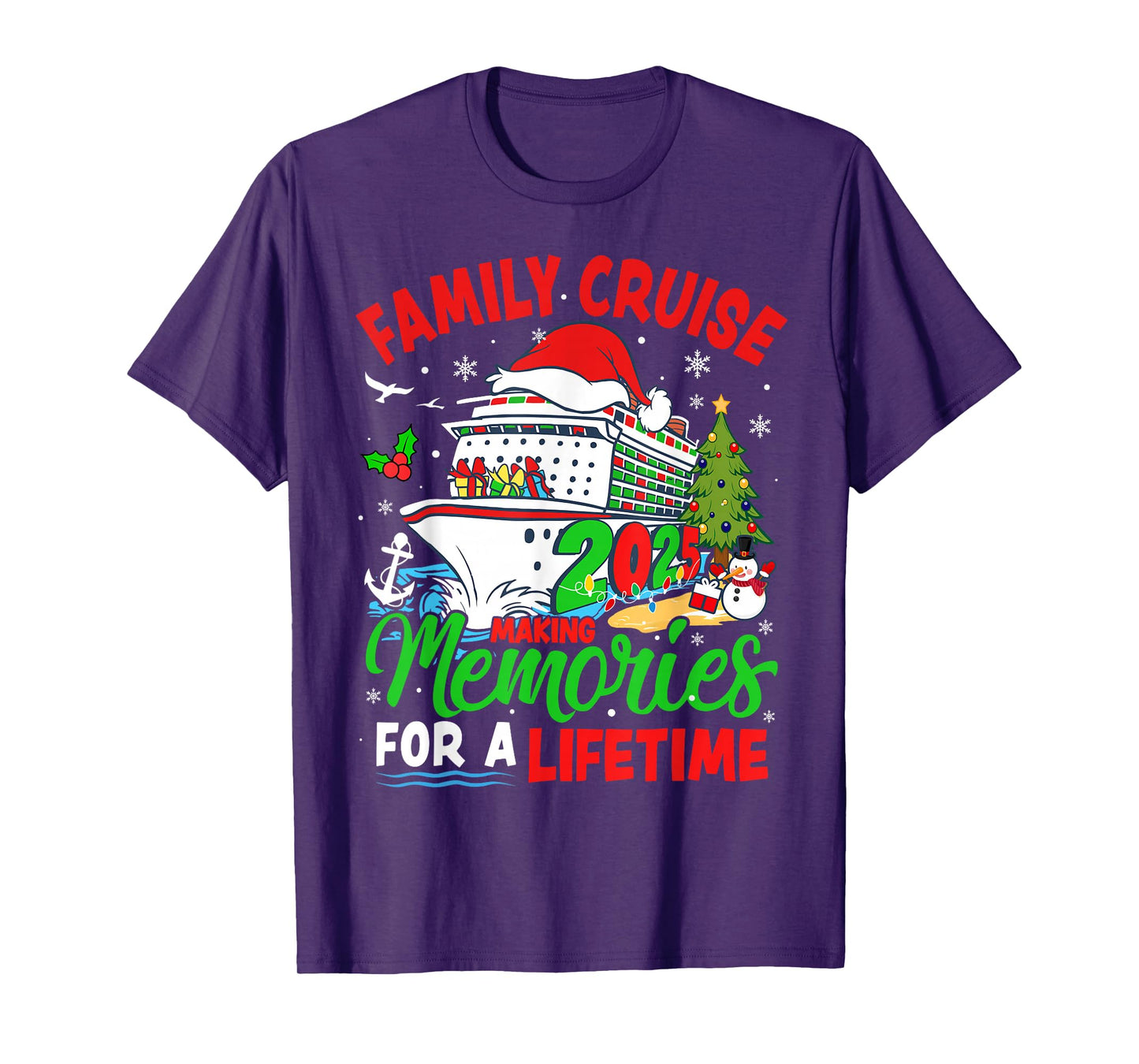 Family Cruise 2025 Making Memories for A Lifetime Christmas T-Shirt