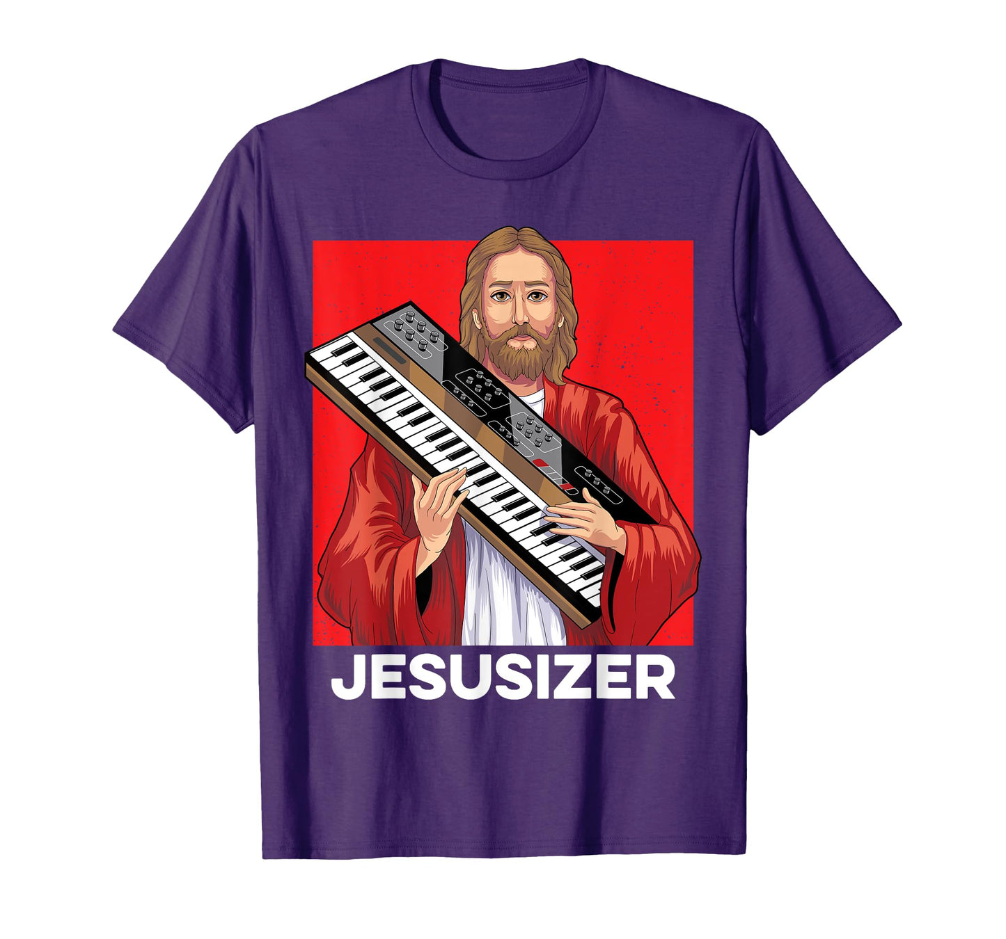 Jesusizer Holy Synthesizer Analog Jesus Synth Music Nerd T-Shirt