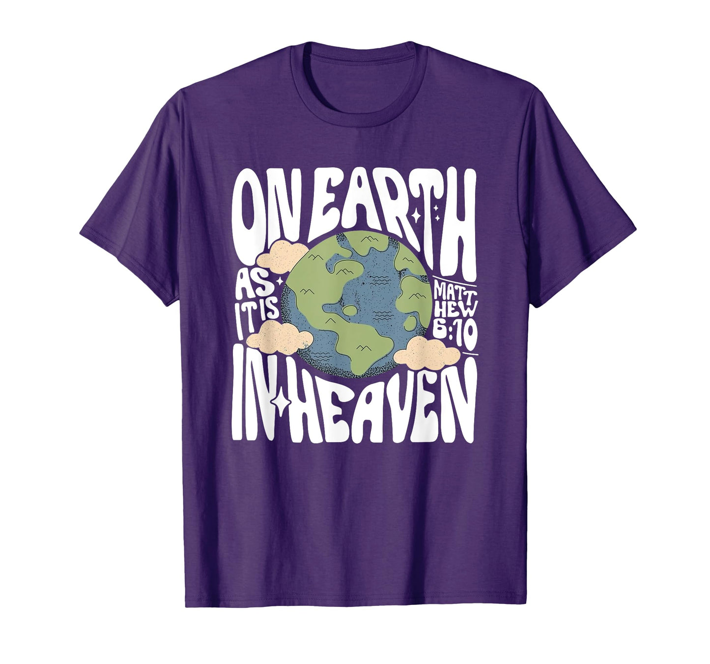 On Earth As It Is In Heaven, Retro Religious Christian T-Shirt