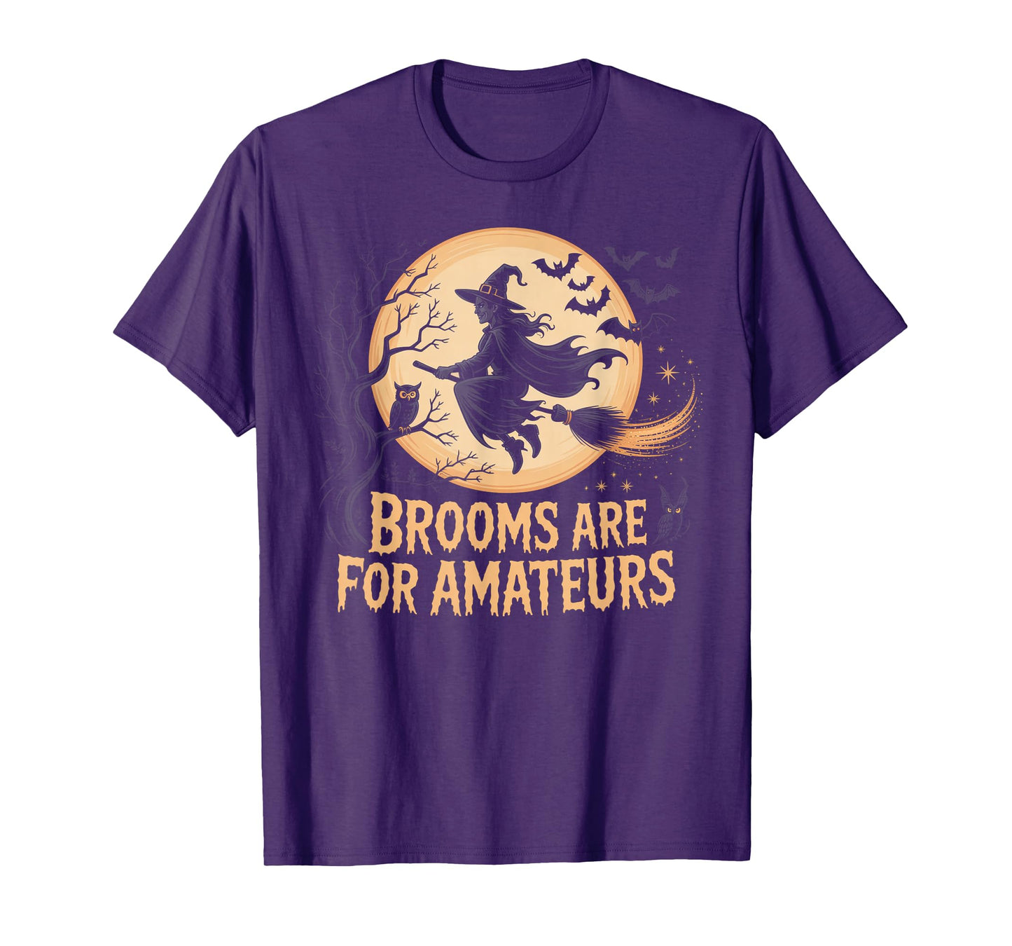 Brooms are for Amateurs Funny Witch Horse Halloween T-Shirt