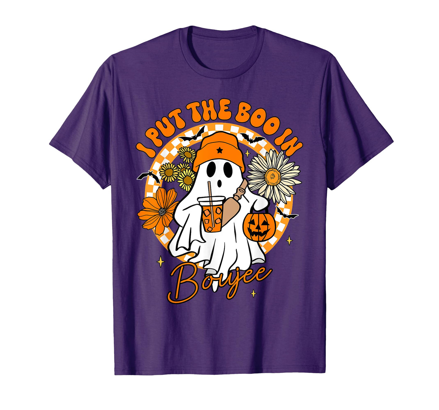 I Put The Boo In Boujee Cute Ghost Boojie Halloween Women T-Shirt