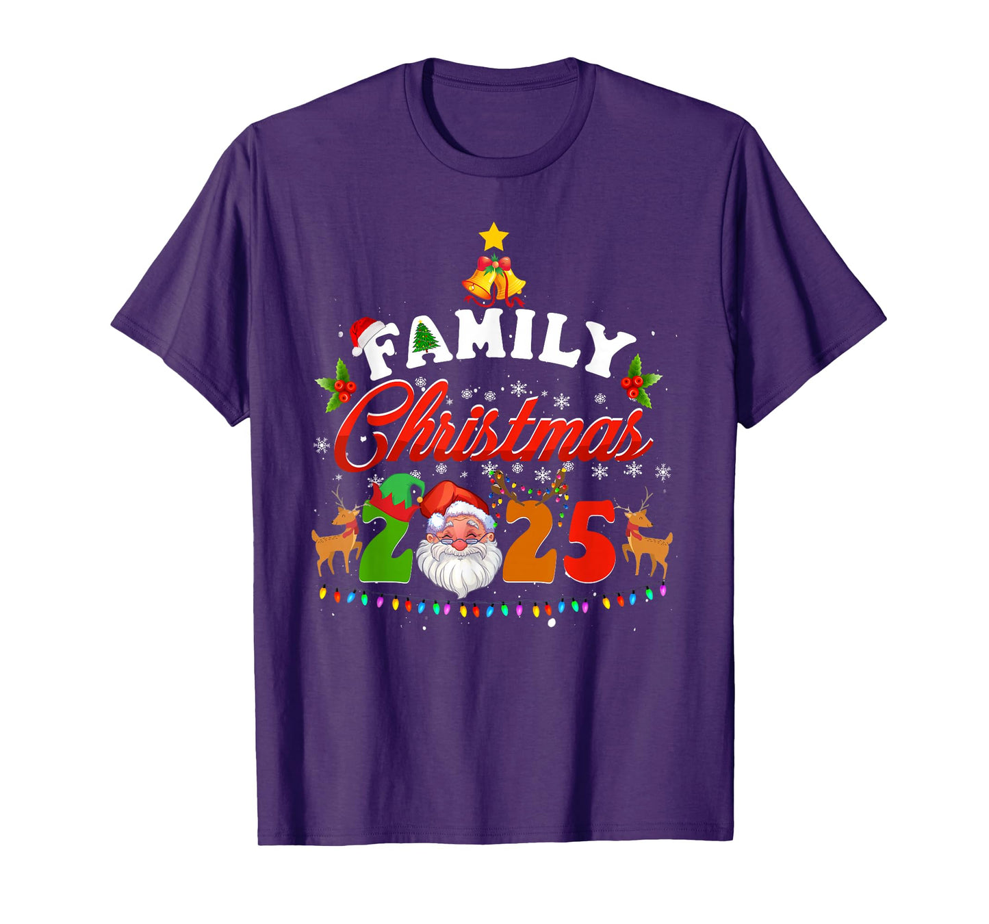 Family Christmas 2025 Matching Outfit Xmas Squad Santa T-Shirt