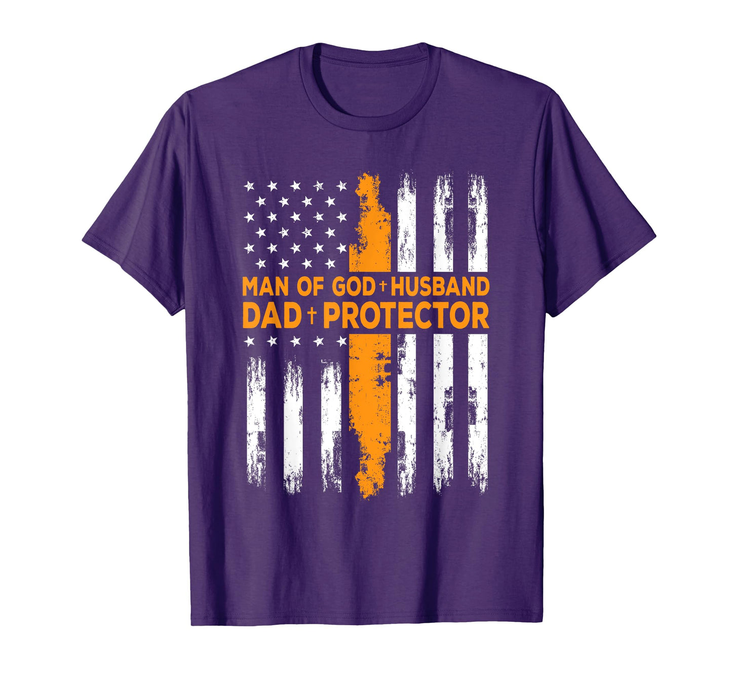 Jesus God Religious Man of God Husband Dad Protector T-Shirt