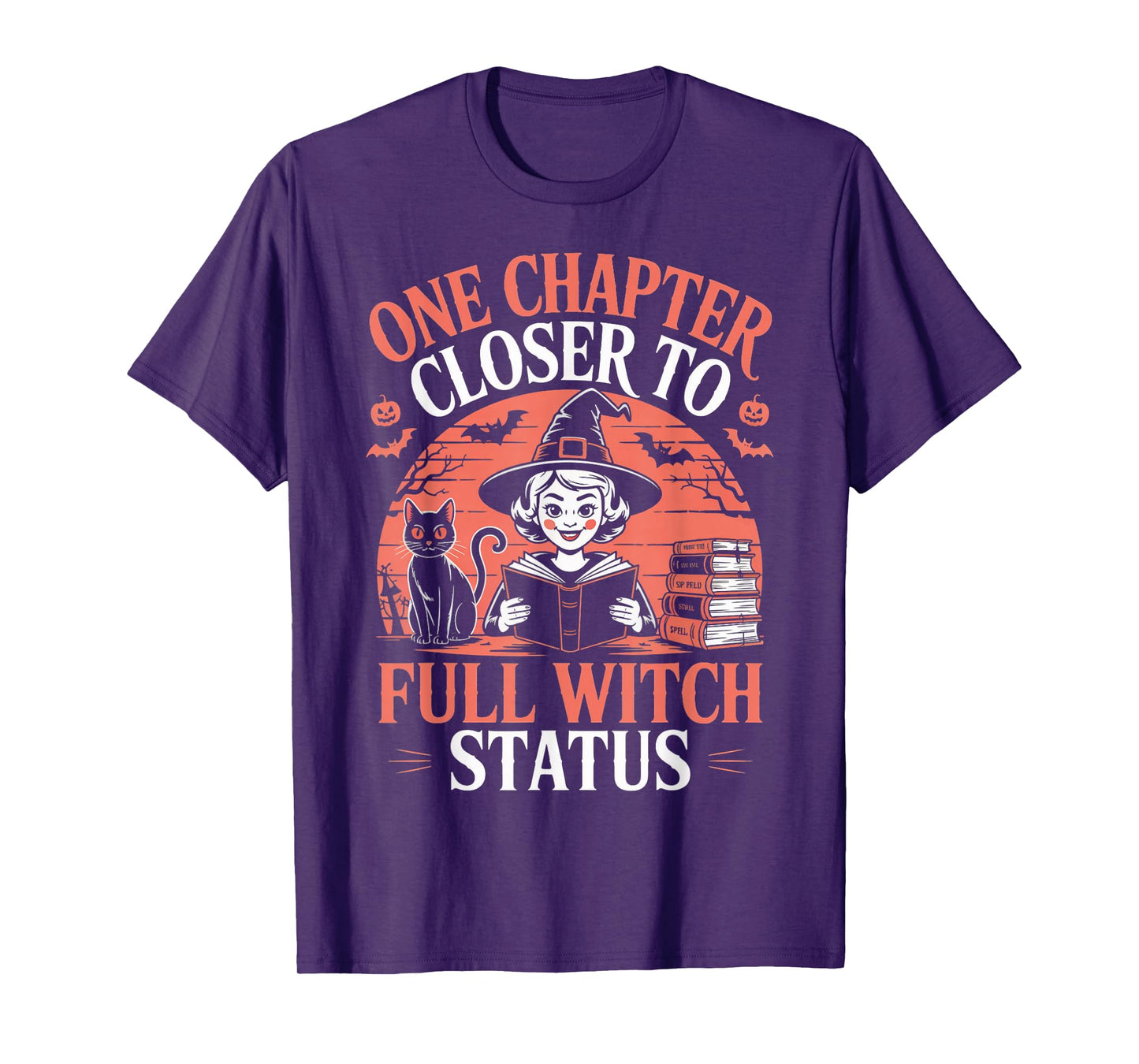 One Chapter Closer Witch Witches Bookish Book Reader Reading T-Shirt