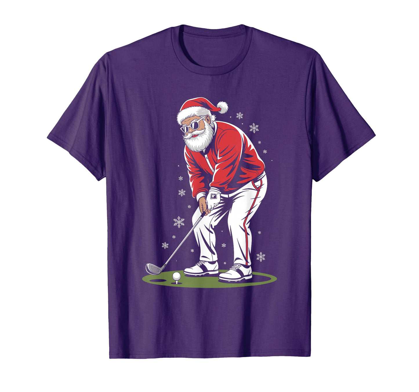 Santa Claus Golf Player Christmas Golfer Xmas Golfing T-Shirt
