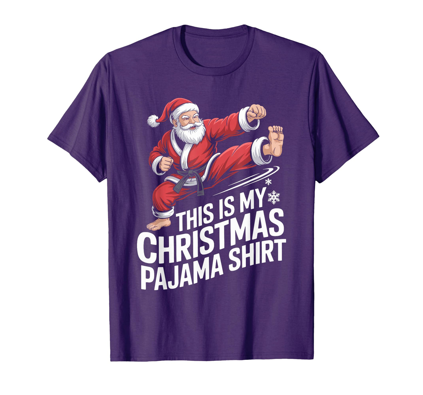 Funny Santa Claus Karate Christmas Martial Arts for Men T-Shirt