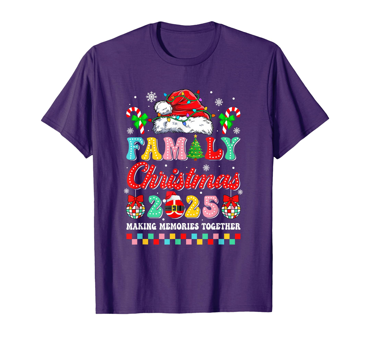 Family Christmas 2025 Matching Outfit Xmas Squad Santa Group T-Shirt