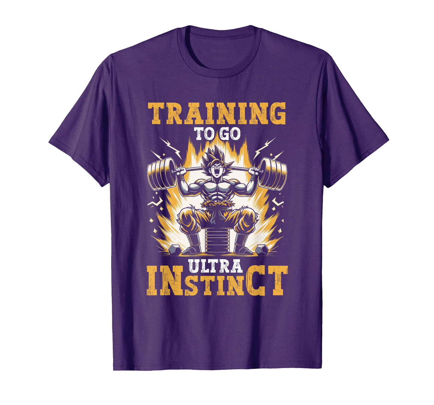 Training To Go Ultra Instinct Gym Weightlifting Bodybuilder T-Shirt