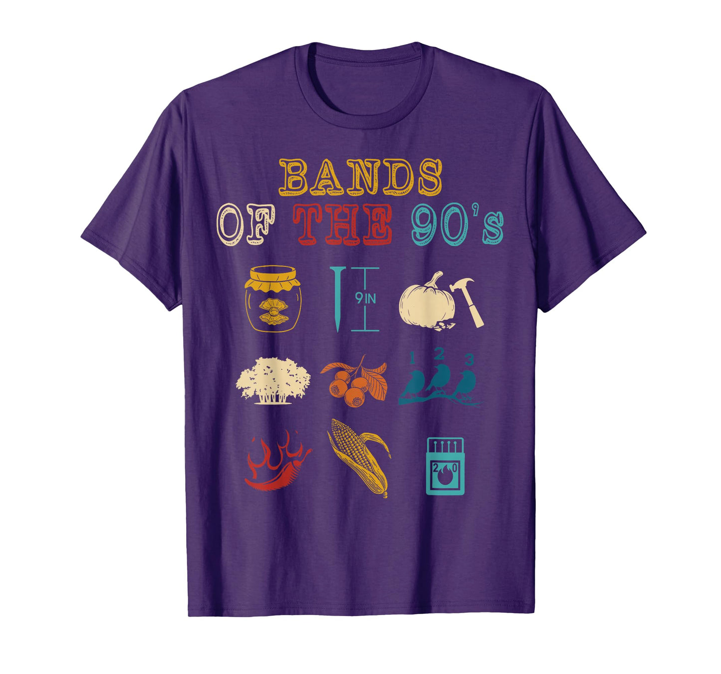 Retro 1990s Bands - Music - 90s Music Lover T-Shirt