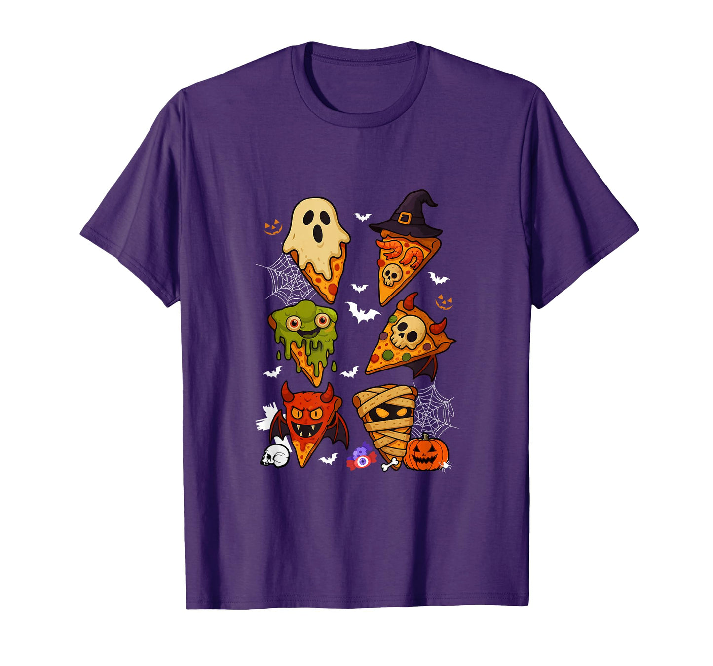 Horror Pizzas Collection Boo Witch Zombie Halloween T-Shirt