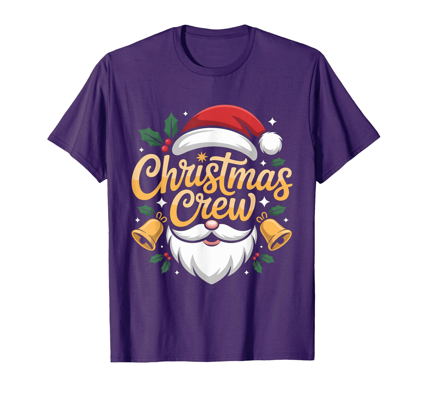 Christmas Crew Matching Family and Santa Friends T-Shirt
