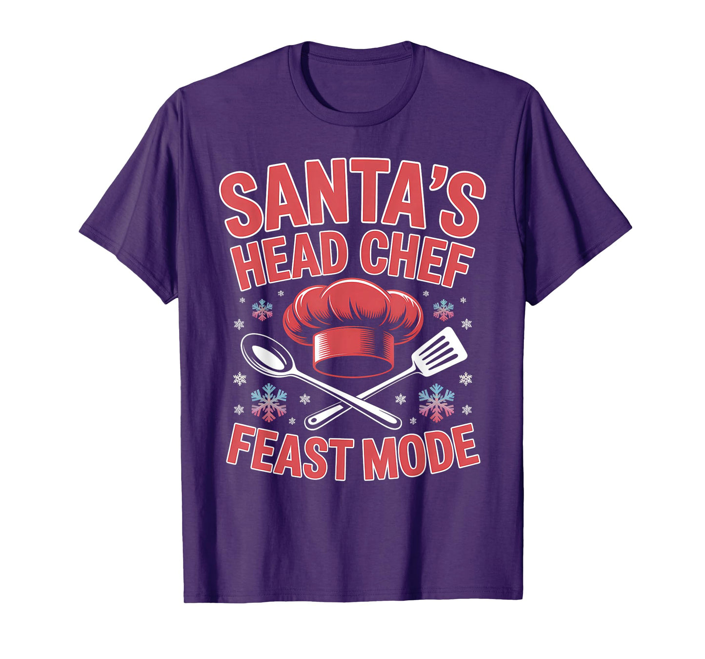 Santa’s Head Chef Feast Mode Funny Christmas T-Shirt