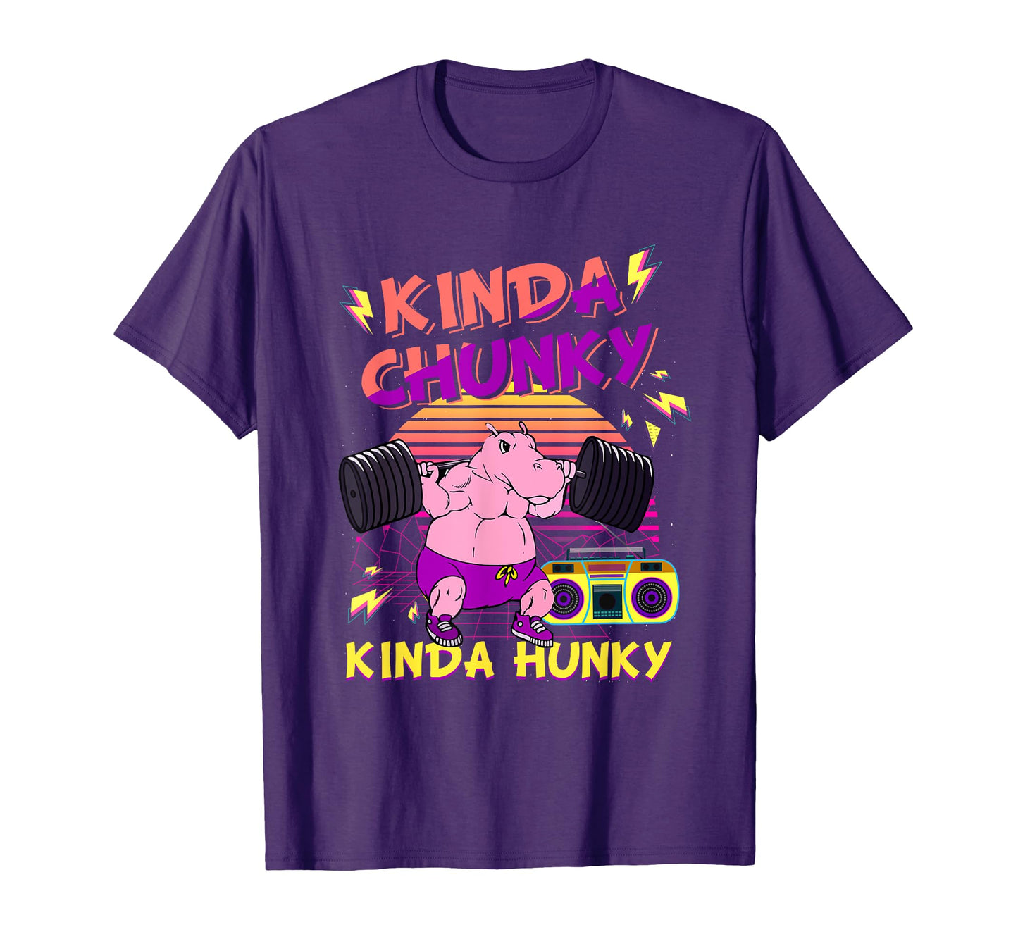 Kinda Chunky & Kinda Hunky Bodybuilding Gym Fitness T-Shirt