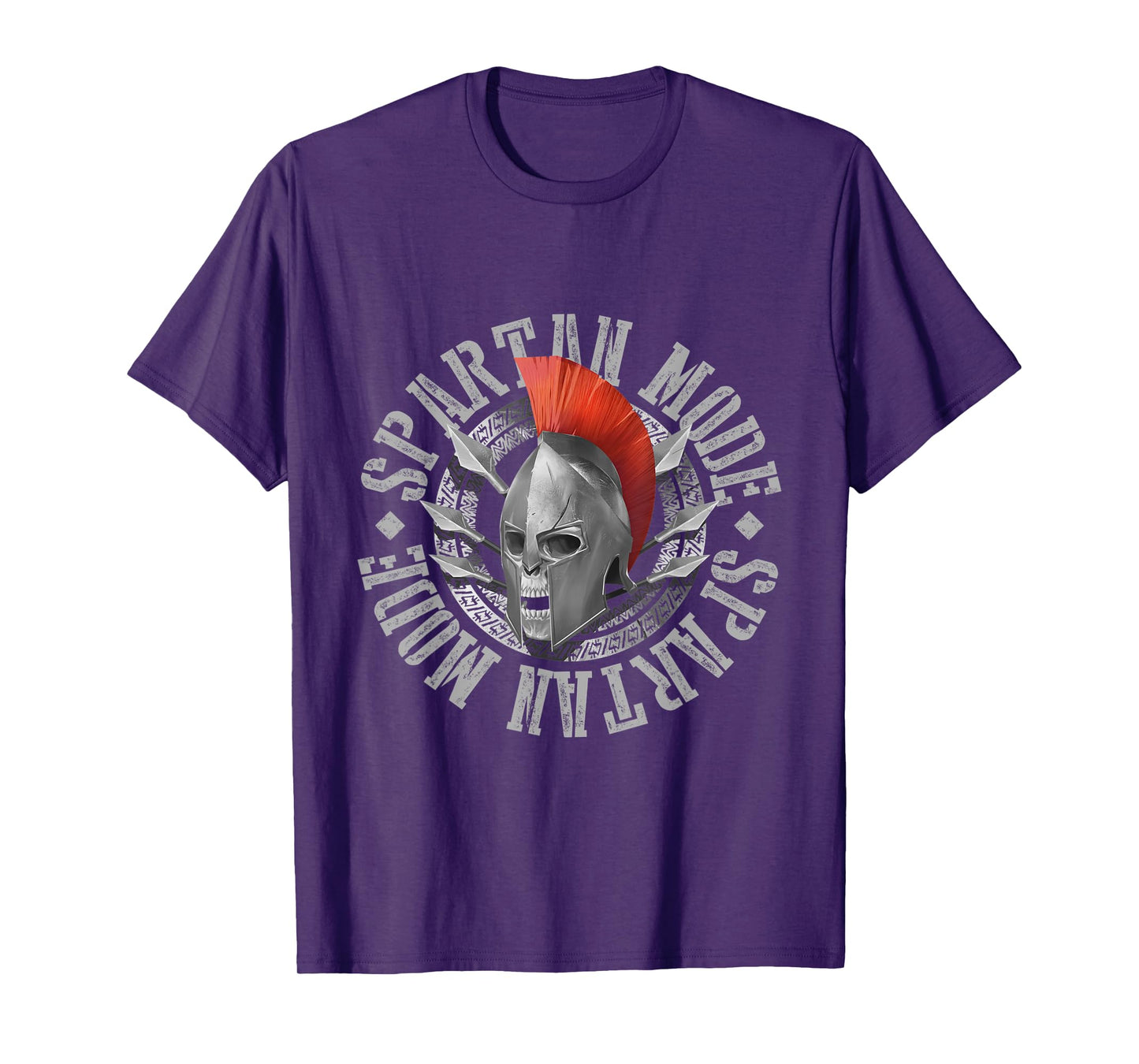 Spartan Mode Skull Helmet Greek Fitness Sparta 300 Gladiator T-Shirt