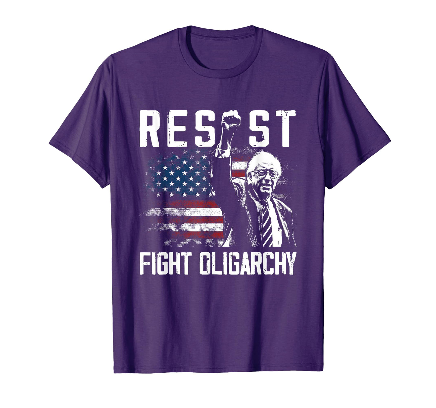 RESIST Bernie Sanders Fight Oligarchy Freedom Protest T-Shirt