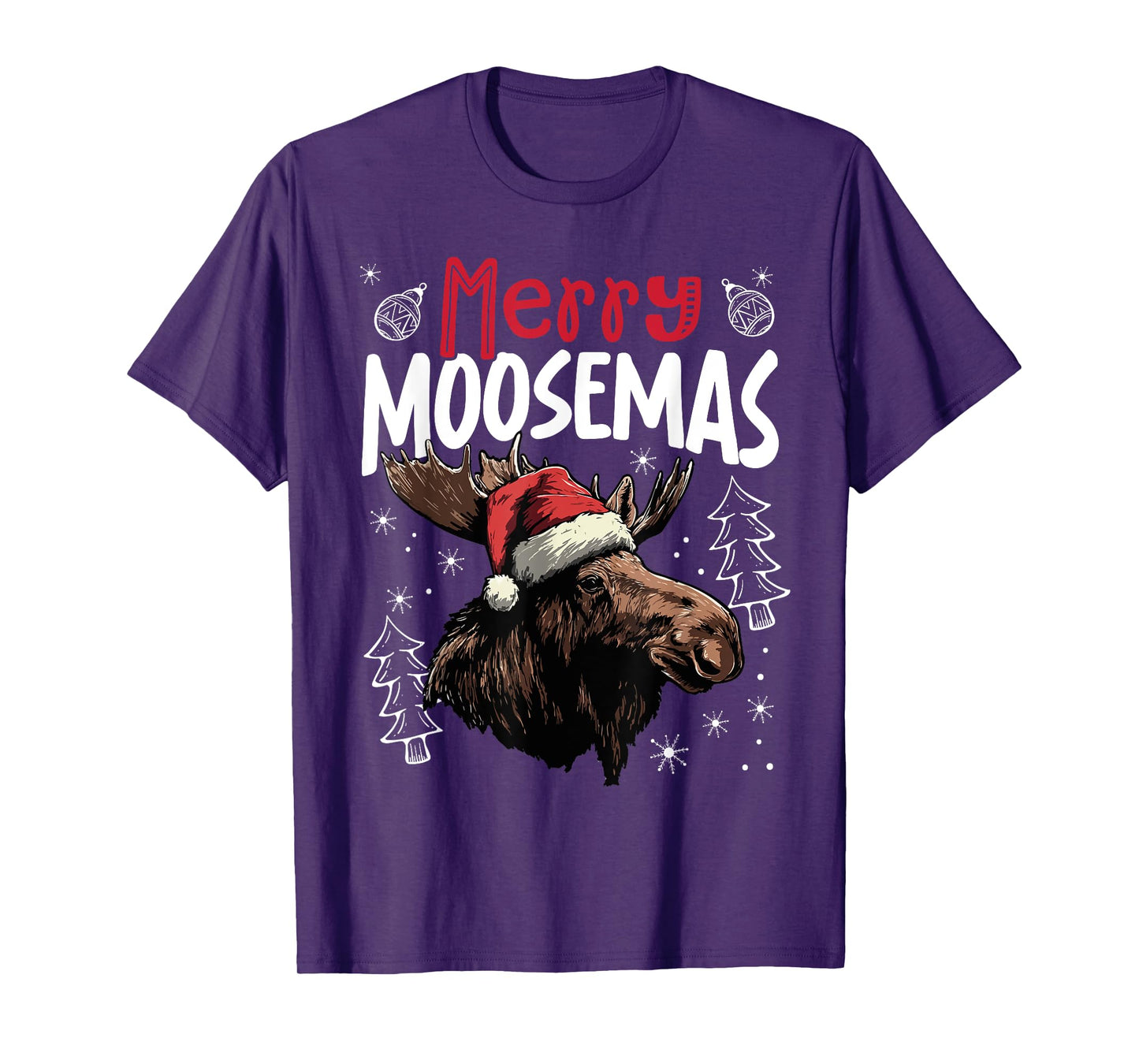 Merry Moosemas Funny Christmas Moose T-Shirt