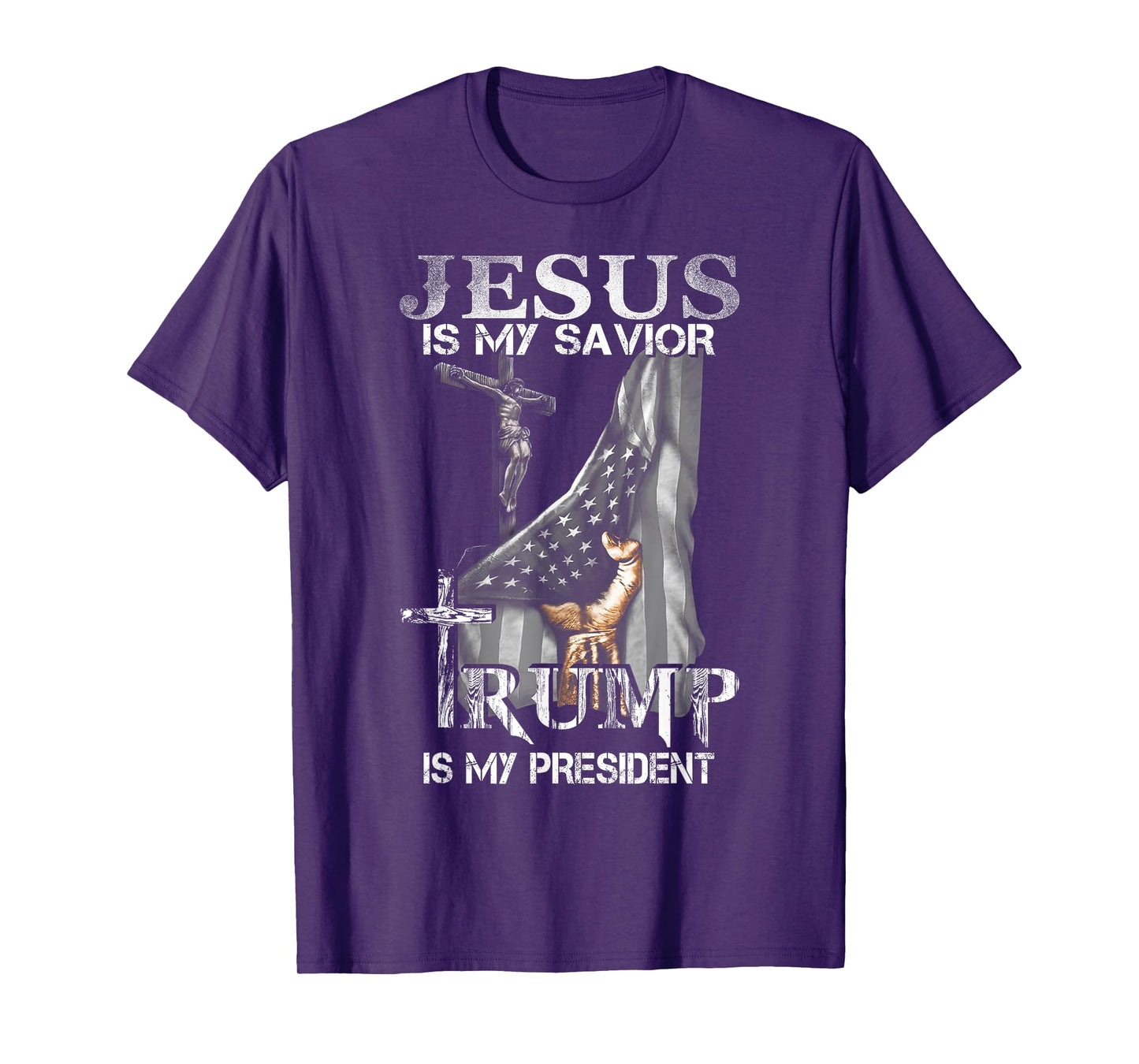 Jesus Is My Savior Trump Is My President Shirt for men women T-Shirt