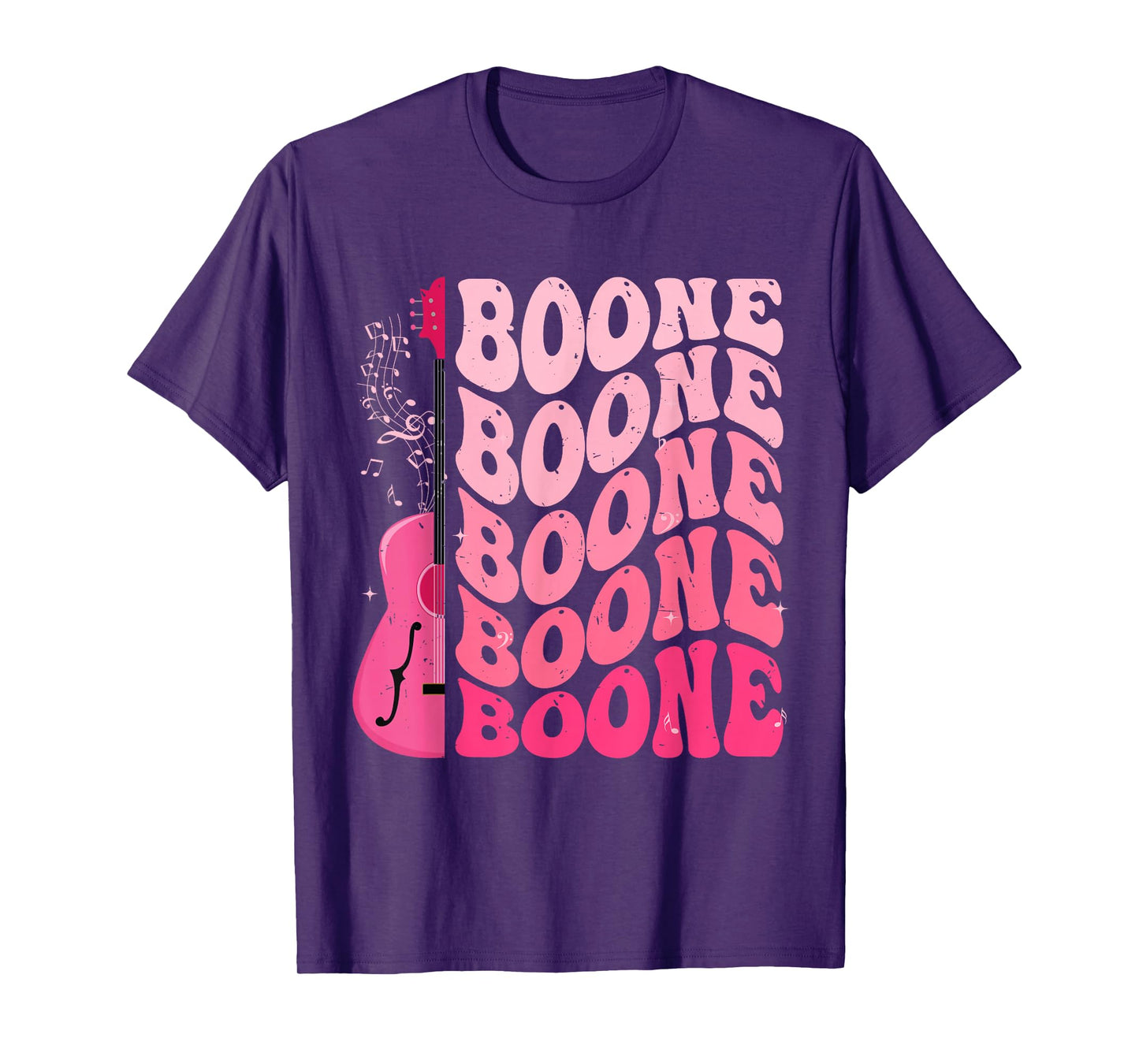 Girl Retro Boone Groovy Flower First Name Personalized 80's T-Shirt