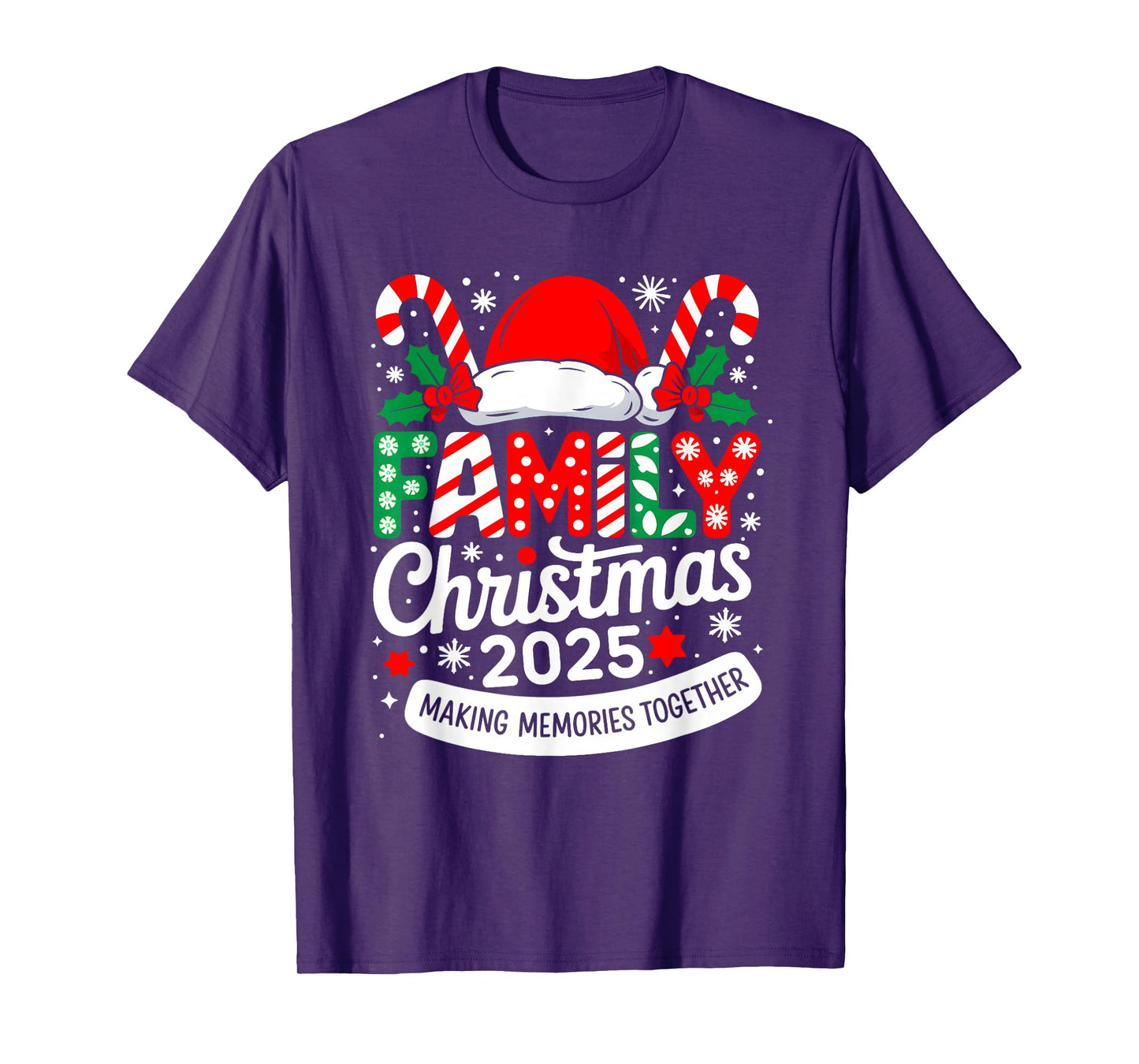 Family Christmas 2025 Matching Costume Together Xmas Squad T-Shirt