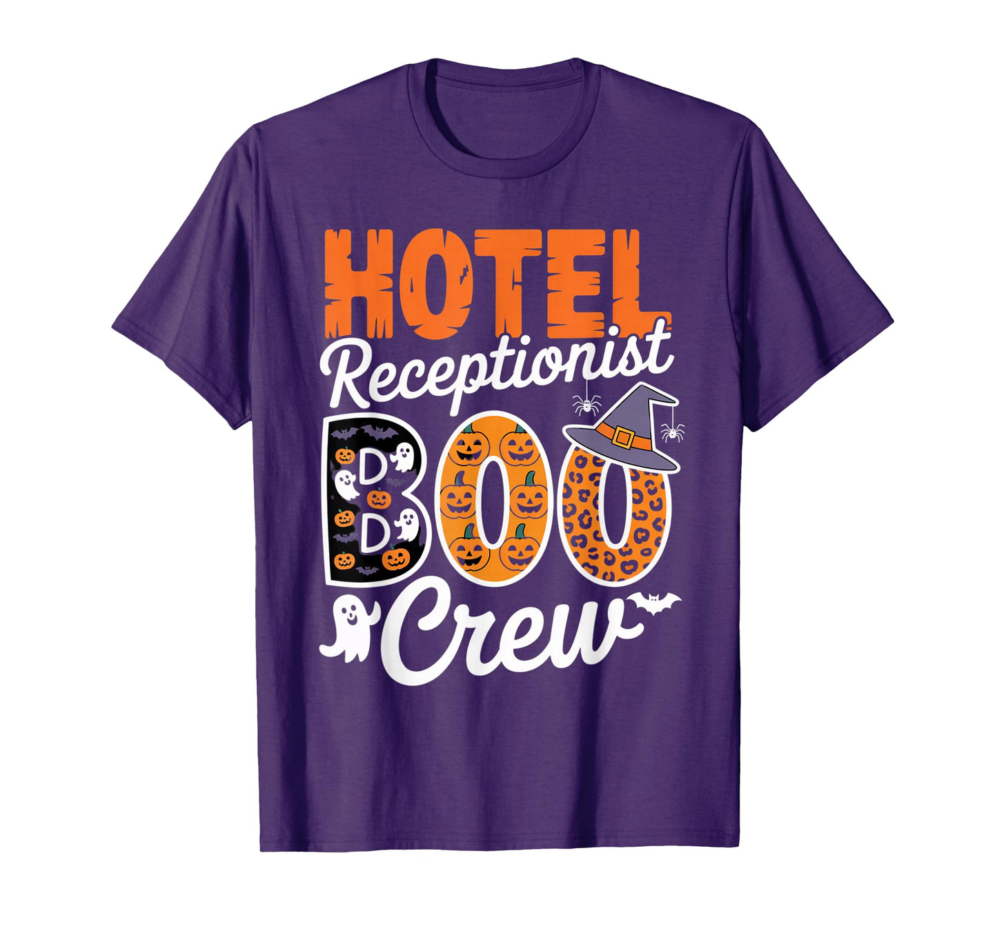 Hotel Receptionist Boo Crew Halloween Matching Spooky Outfit T-Shirt