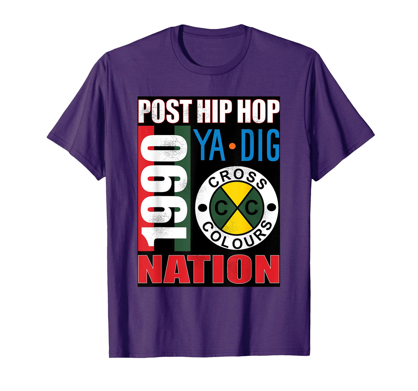 Post Hip Hop Nation | Retro Graphic 1990's Urban Vintage T-Shirt