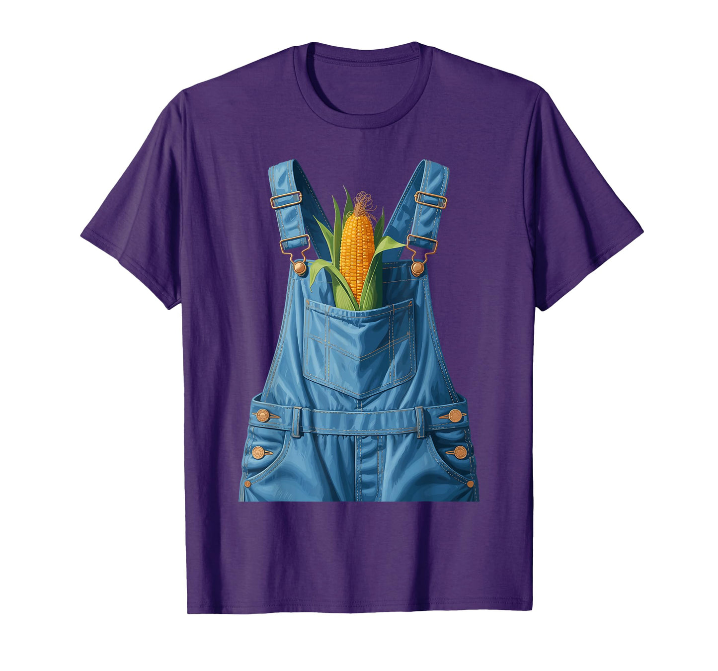 Halloween Overalls Corn Farm Costume Farmer Kids Men Women T-Shirt