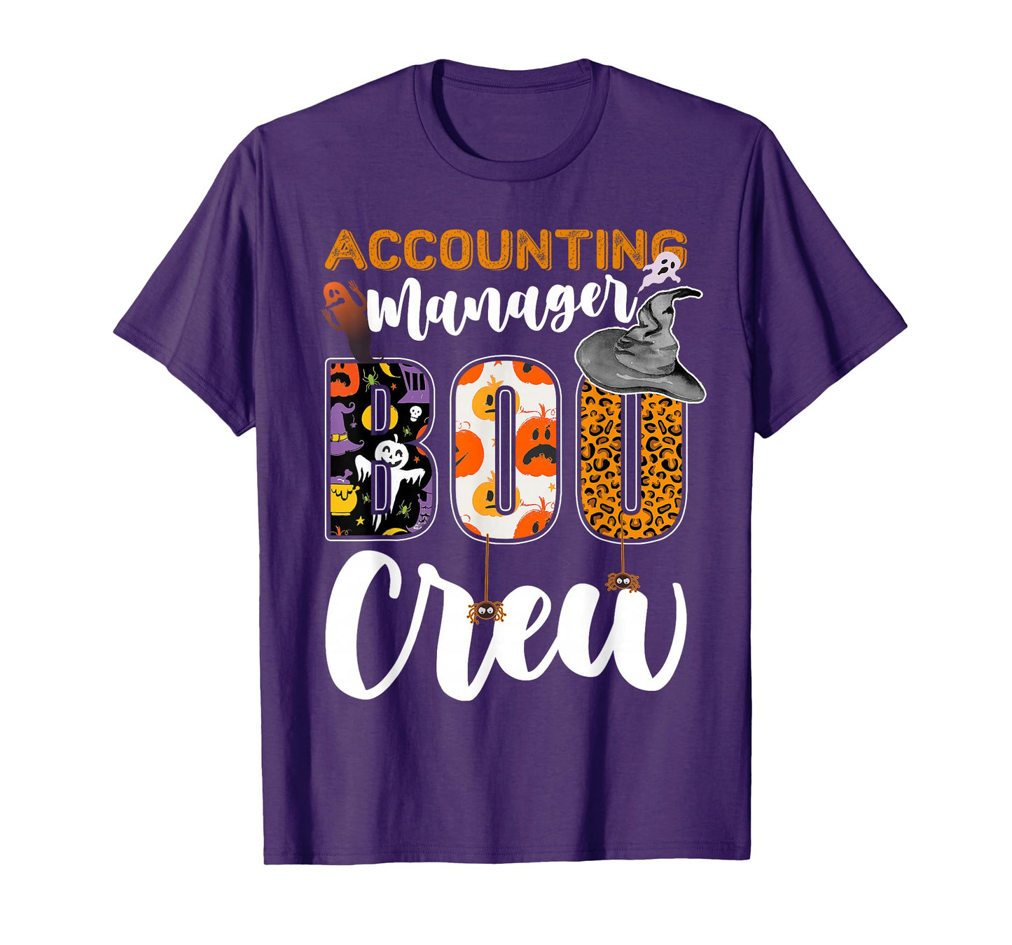 Accounting Manager Boo Crew Halloween Matching Acct MGR T-Shirt