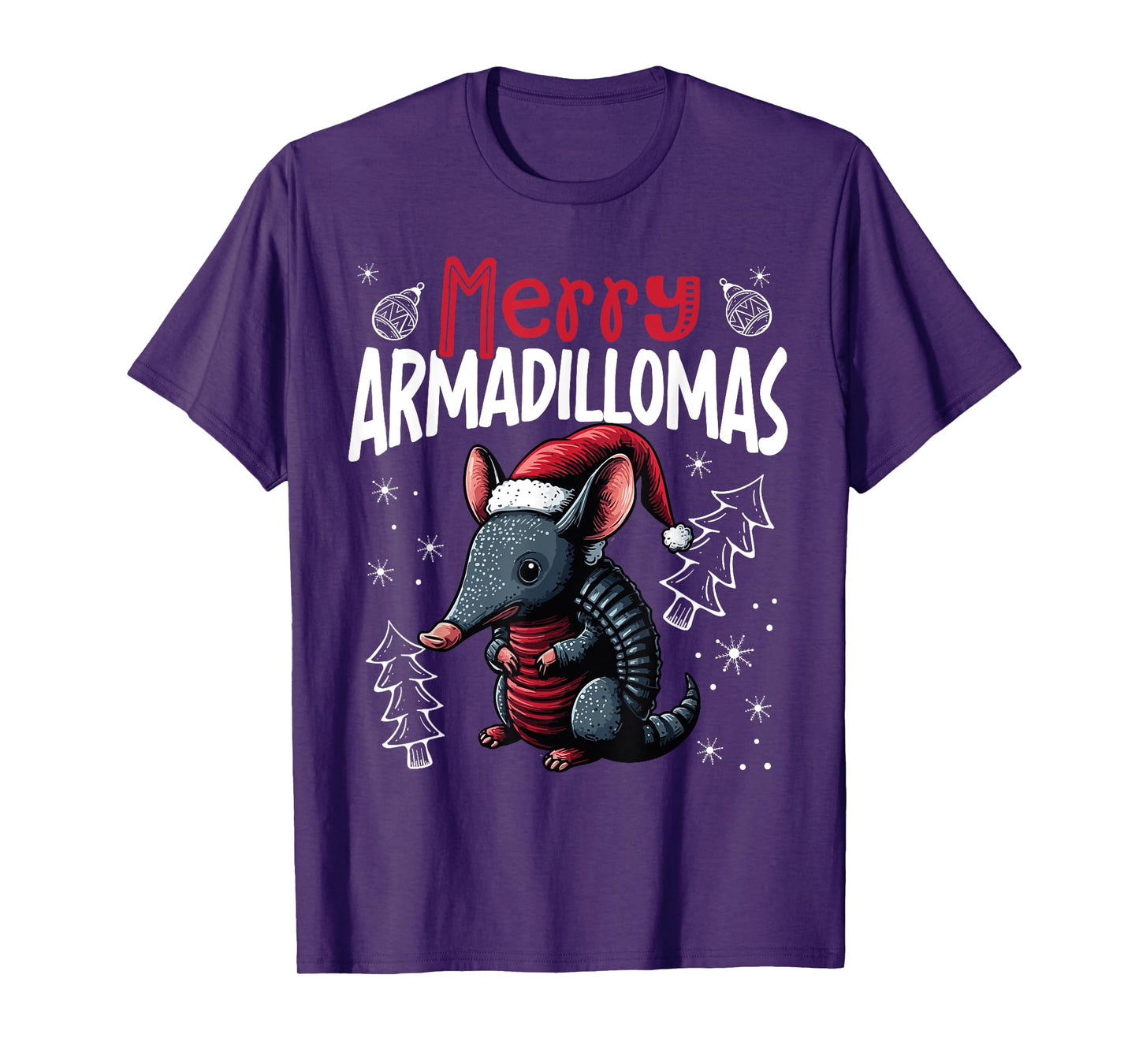Merry Armadillomas Funny Christmas Armadillo T-Shirt