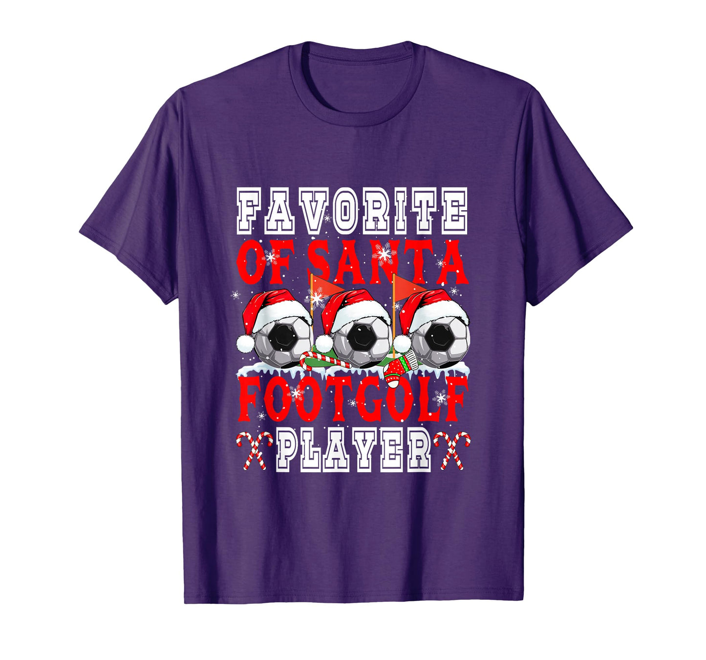 Favorite of Xmas Santa Funny Footgolf Player Matching Team T-Shirt