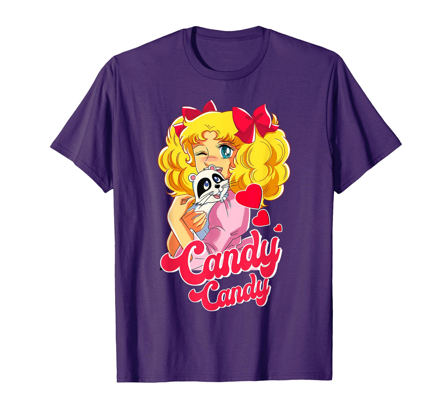 Candy Raccoon Cartoon Japanese 80s Retro Vintage Anime Manga T-Shirt