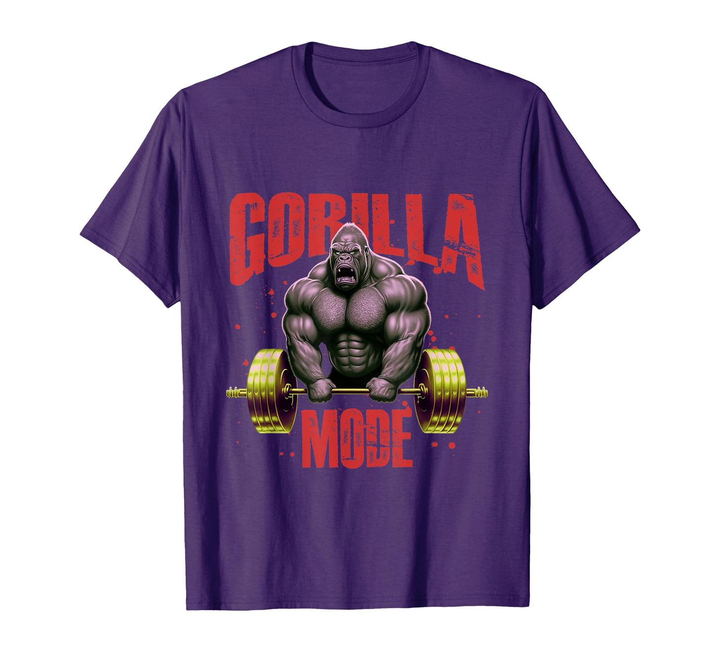Gorilla Mode Weightlifting Gym | Bodybuilding Workout Beast T-Shirt