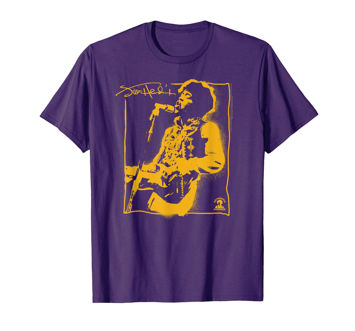 Jimi Hendrix Spray Paint Graffiti Portrait Vintage Band T-Shirt