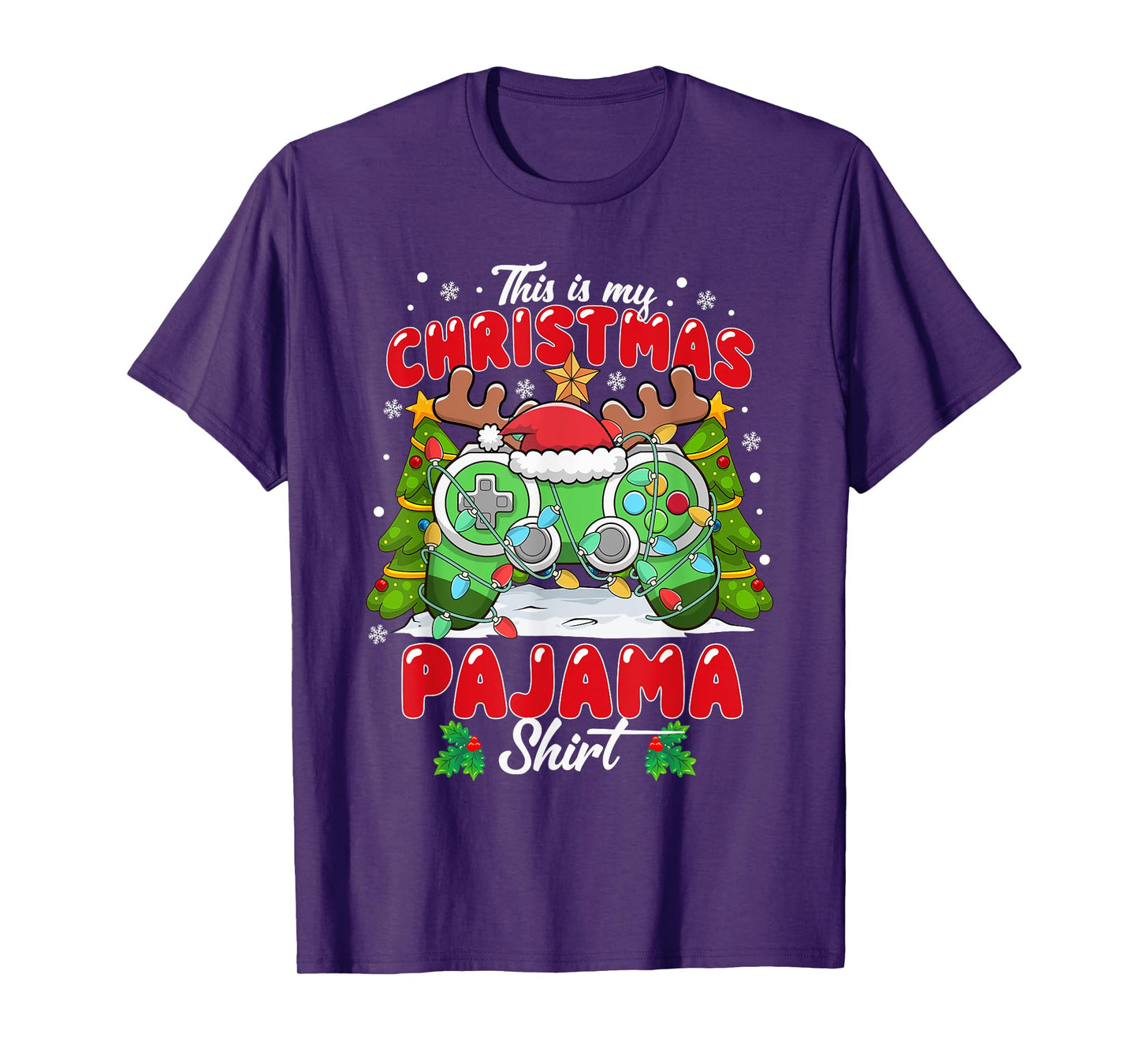 This is My Christmas Pajama Video Game Gamer Men Boys Kids T-Shirt