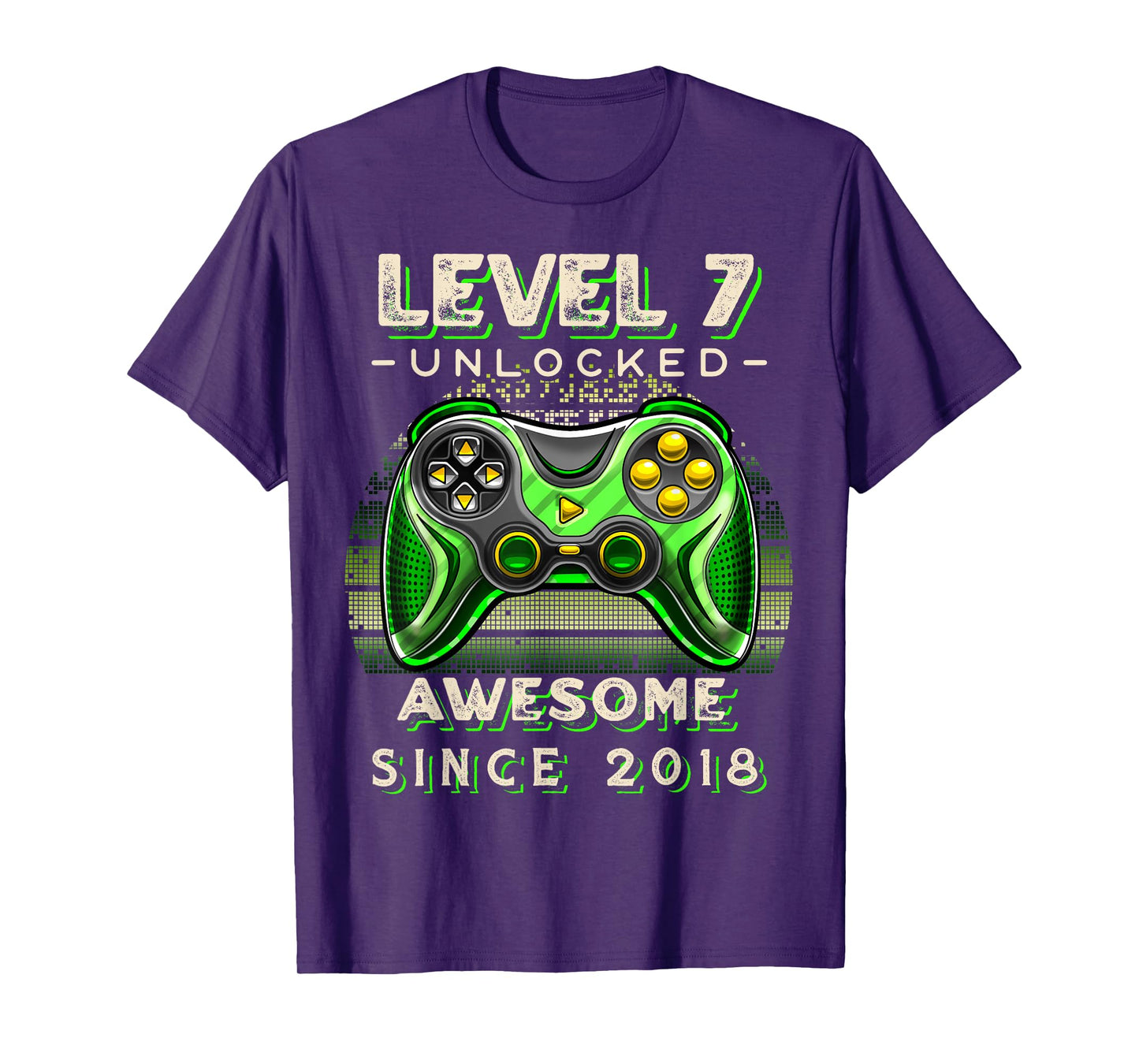 7th Birthday Boy Level 7 Gamer 7 Year Video Game Party T-Shirt