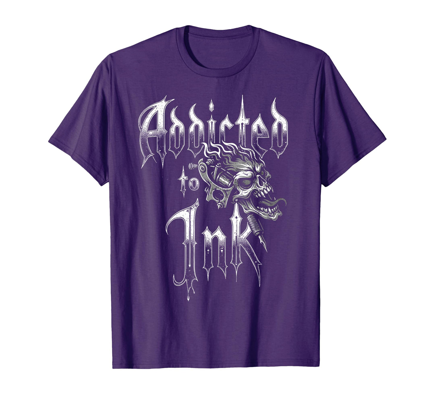 Addicted to Ink Tattoo Artist Gothic Style Tee Tattoos Fan T-Shirt