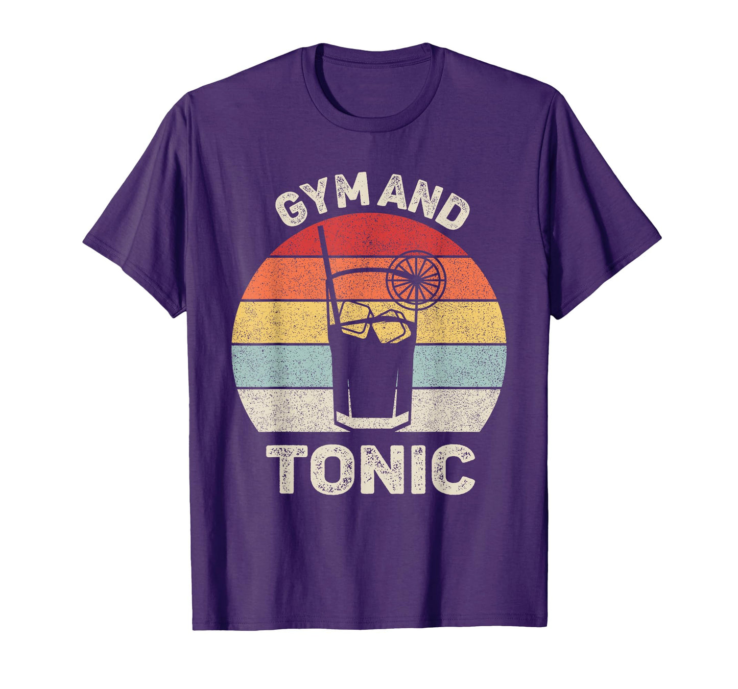 Vintage Retro Gym And Tonic Shirt Fitness Lovers T-Shirt