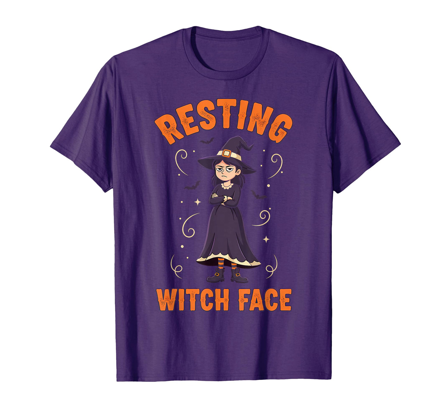Resting Witch Face Funny Halloween Witch Spooky T-Shirt
