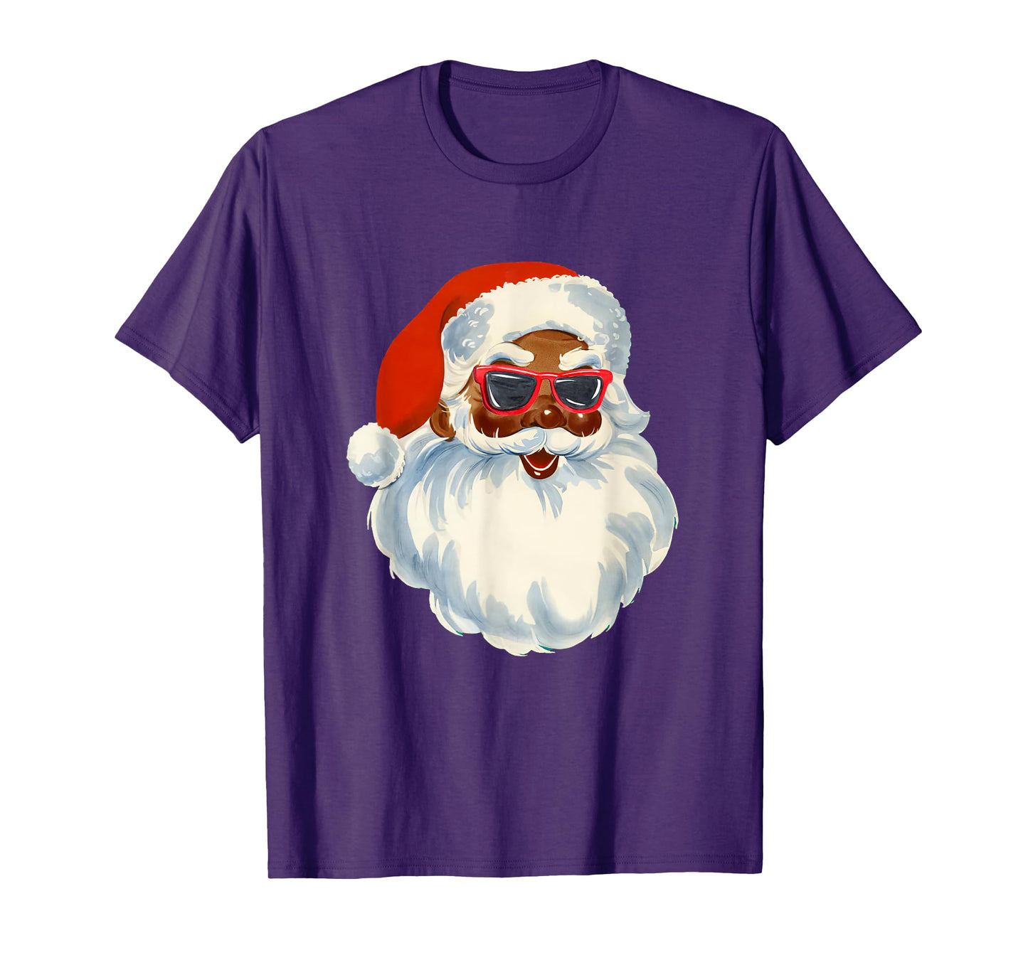 Funny Santa Face Christmas Family Matching Pajamas Women Men T-Shirt