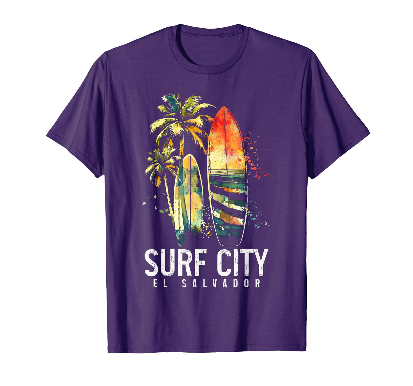 Surf City El Salvador Vintage Surfer T-Shirt