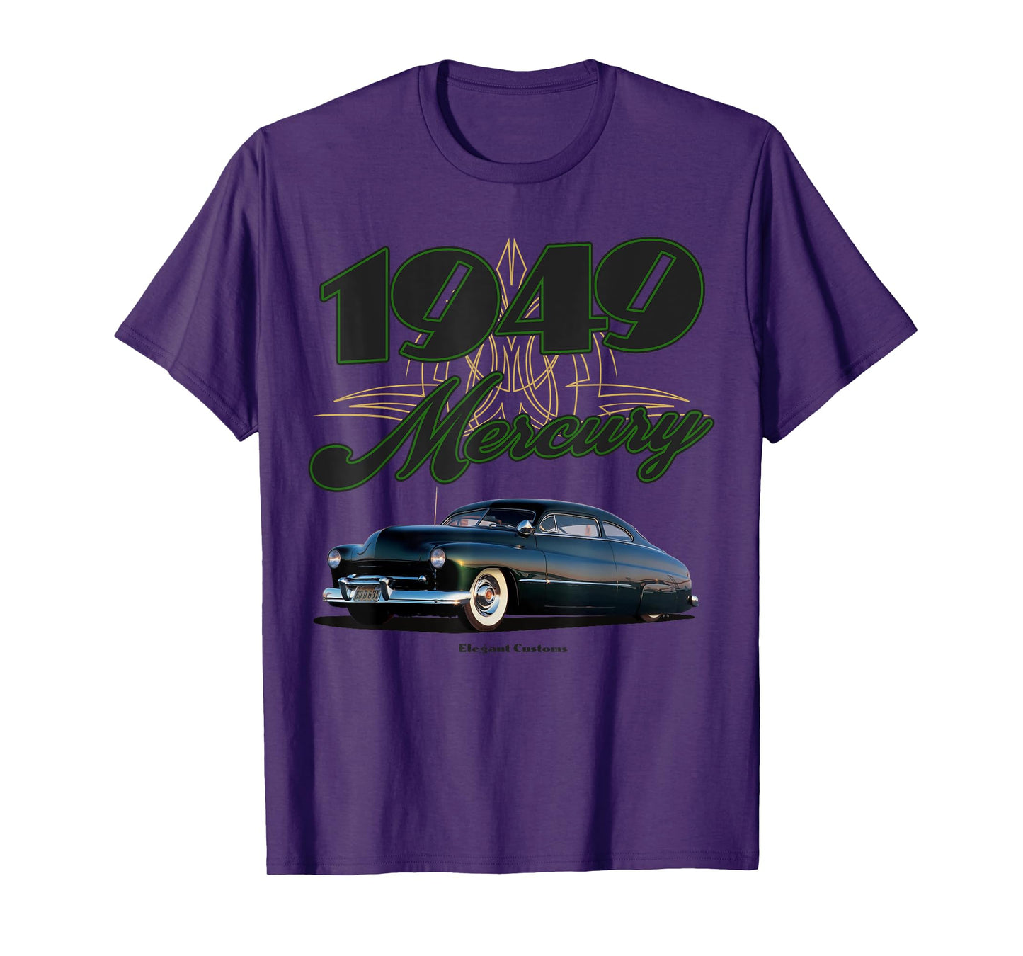 1949 Sam Barris Mercury 3.0 Lowrider Kustom Lead Sled HotRod T-Shirt