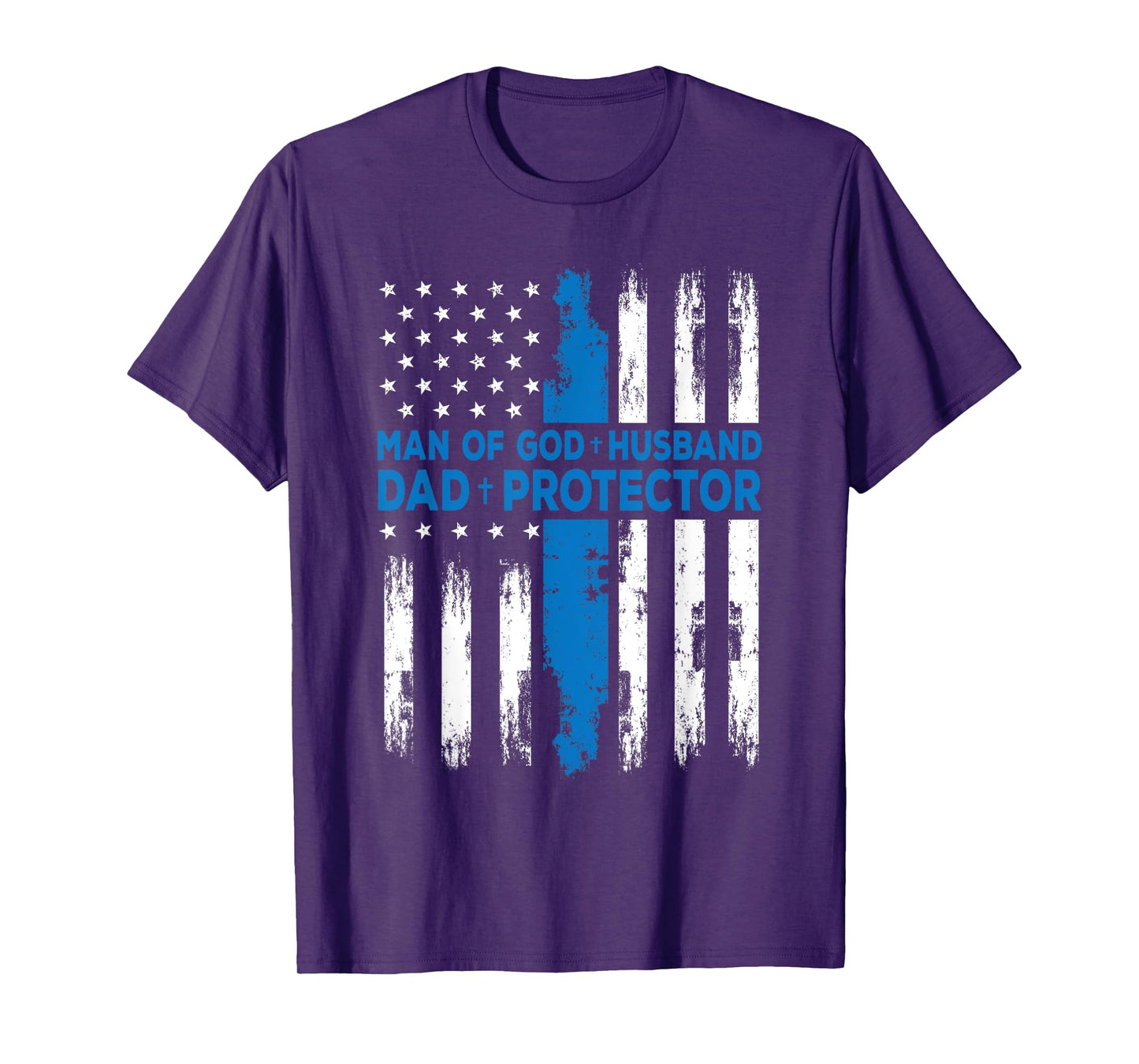 Jesus God Religious Man of God Husband Dad Protector T-Shirt