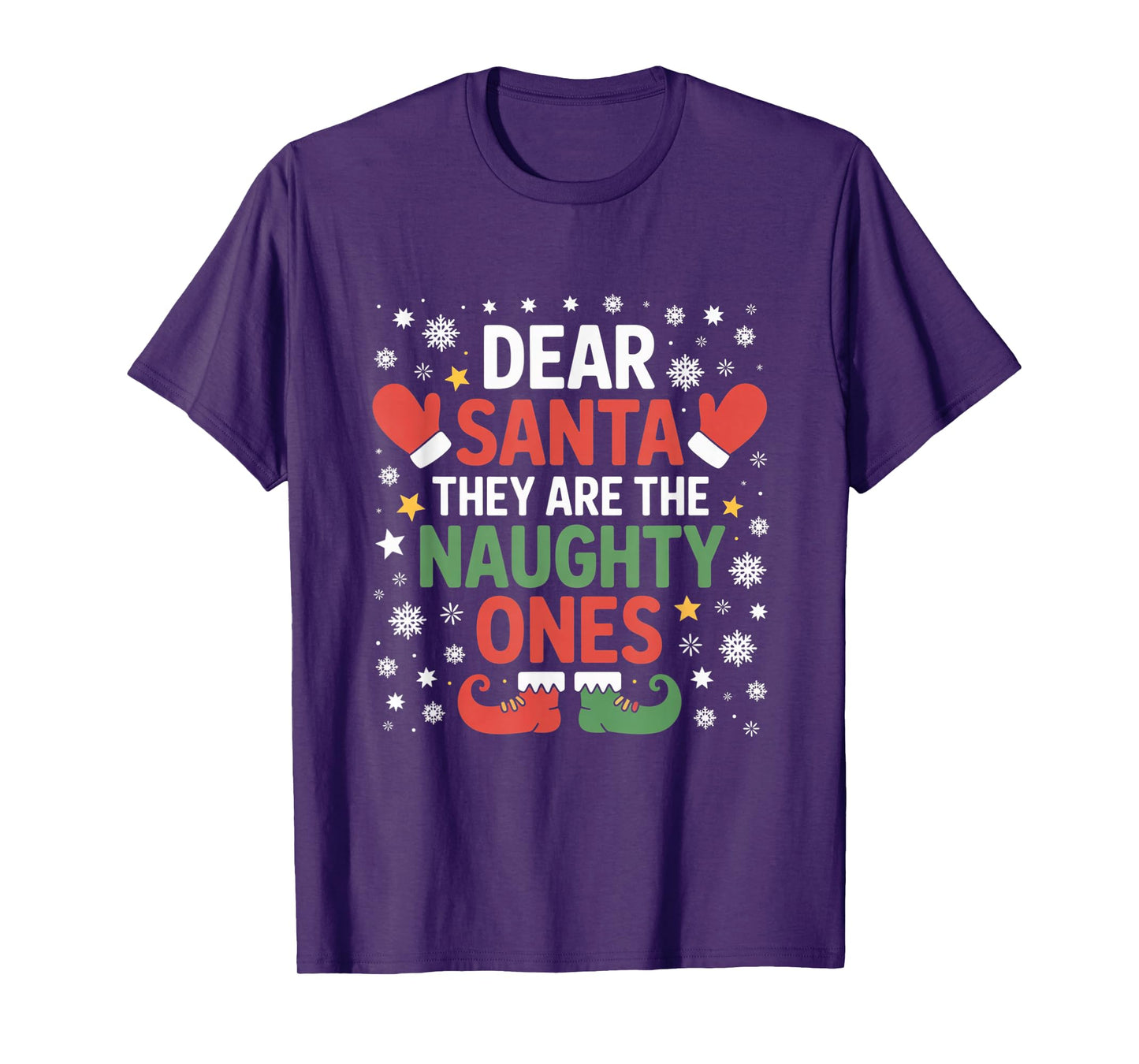 Dear Santa They are The Naughty Ones Hilarious Christmas T-Shirt