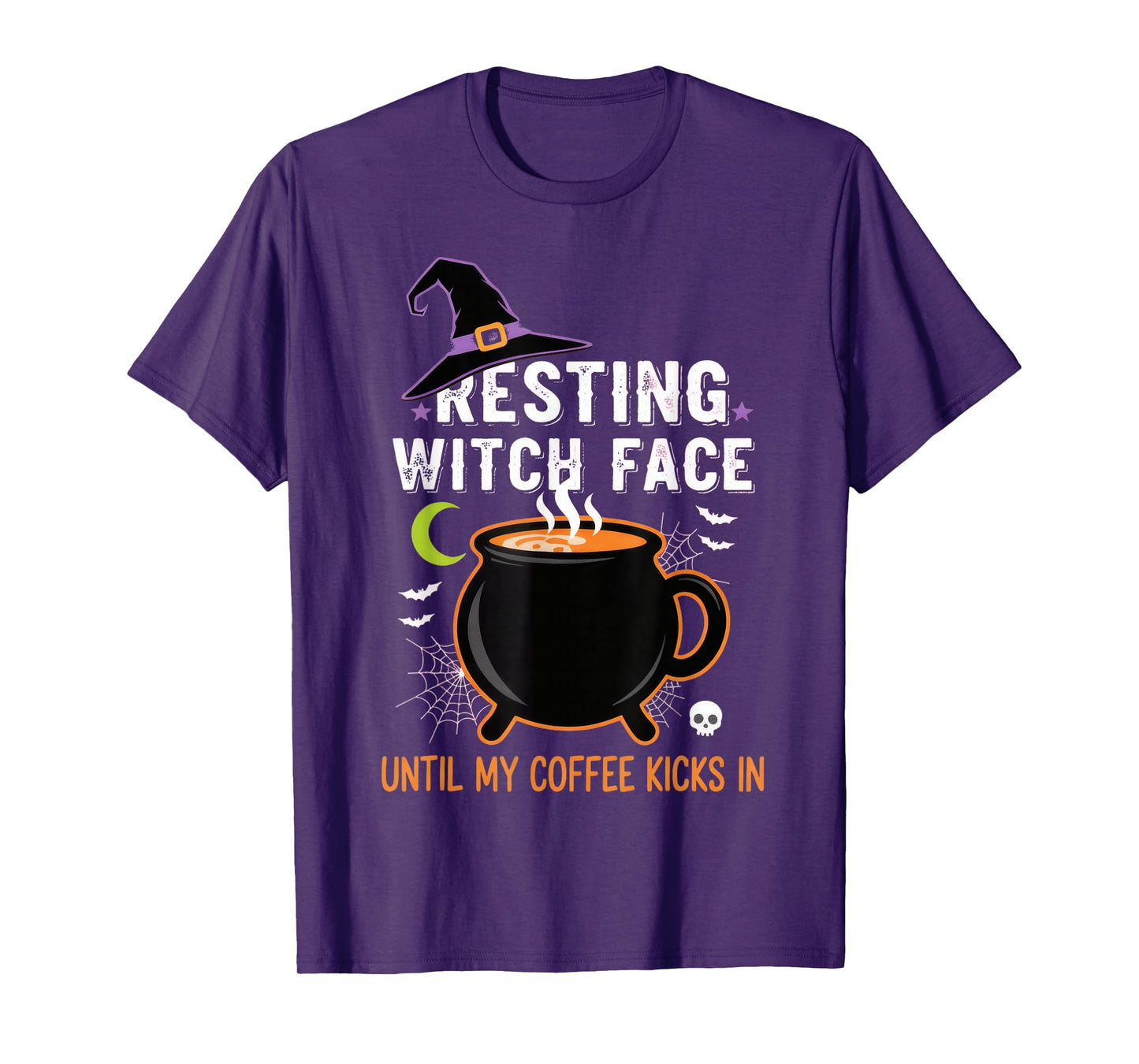 Resting Witch Face Coffee Halloween Coffee Drinkers T-Shirt