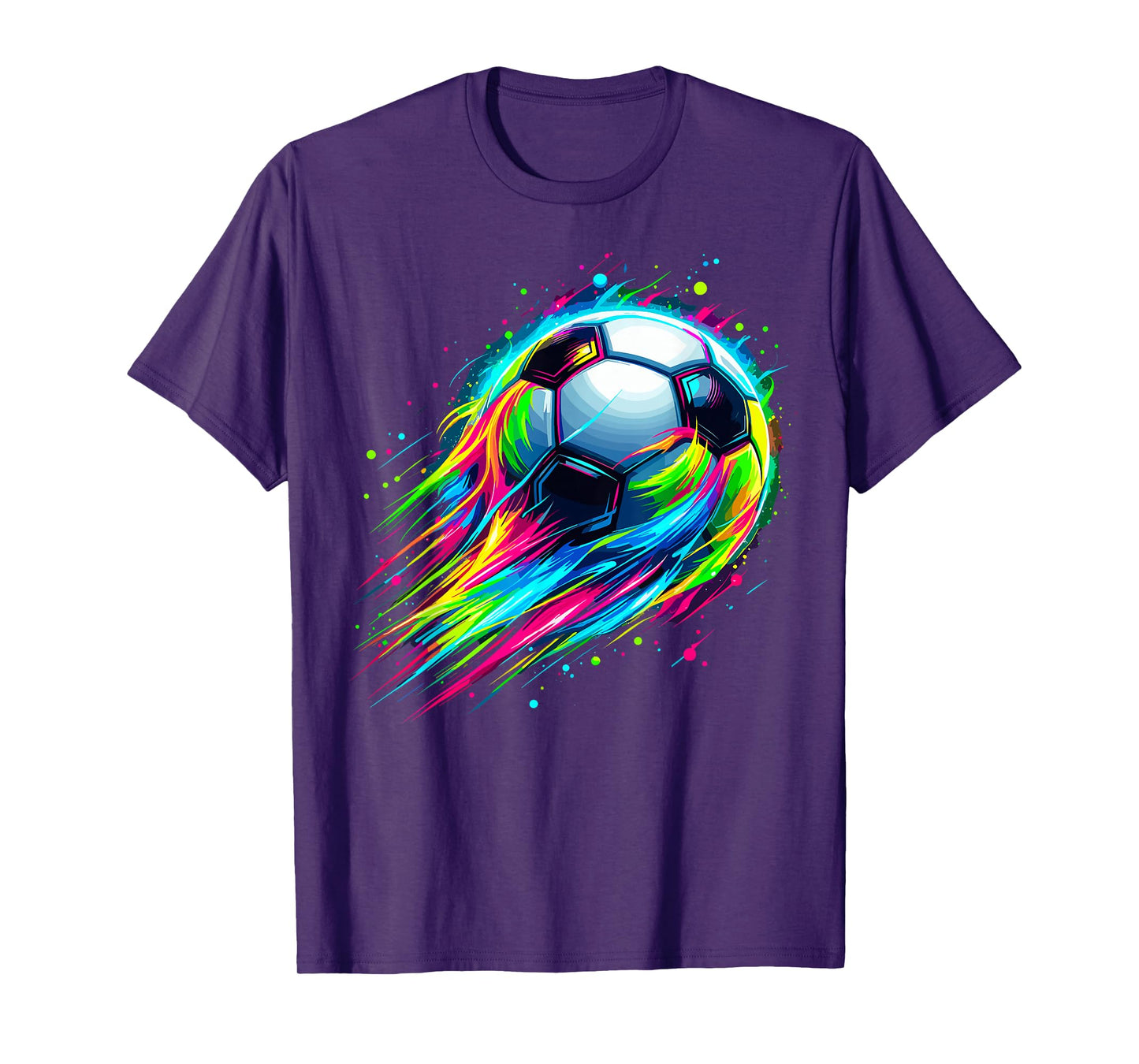 Soccer Colorful Tie Dye Soccer Ball T-Shirt