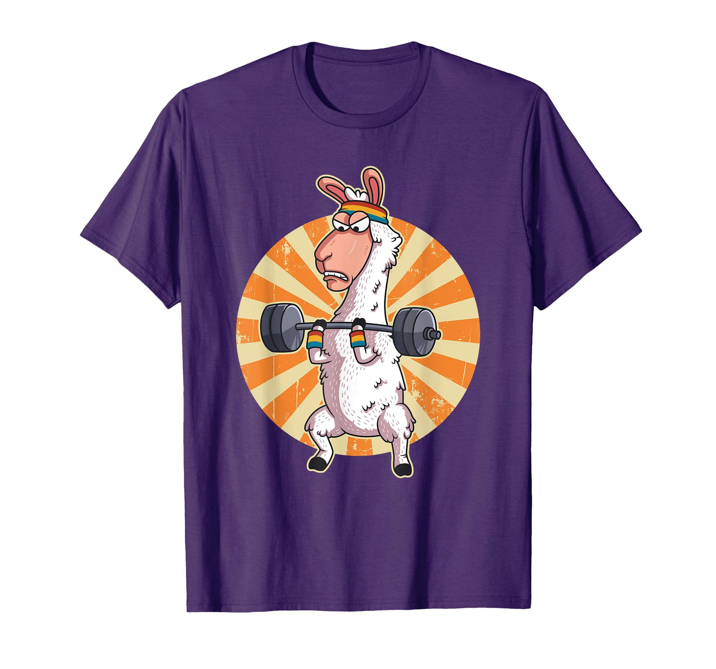 Weightlifting Llama Alpaca Gym Training Workout Gift T-Shirt