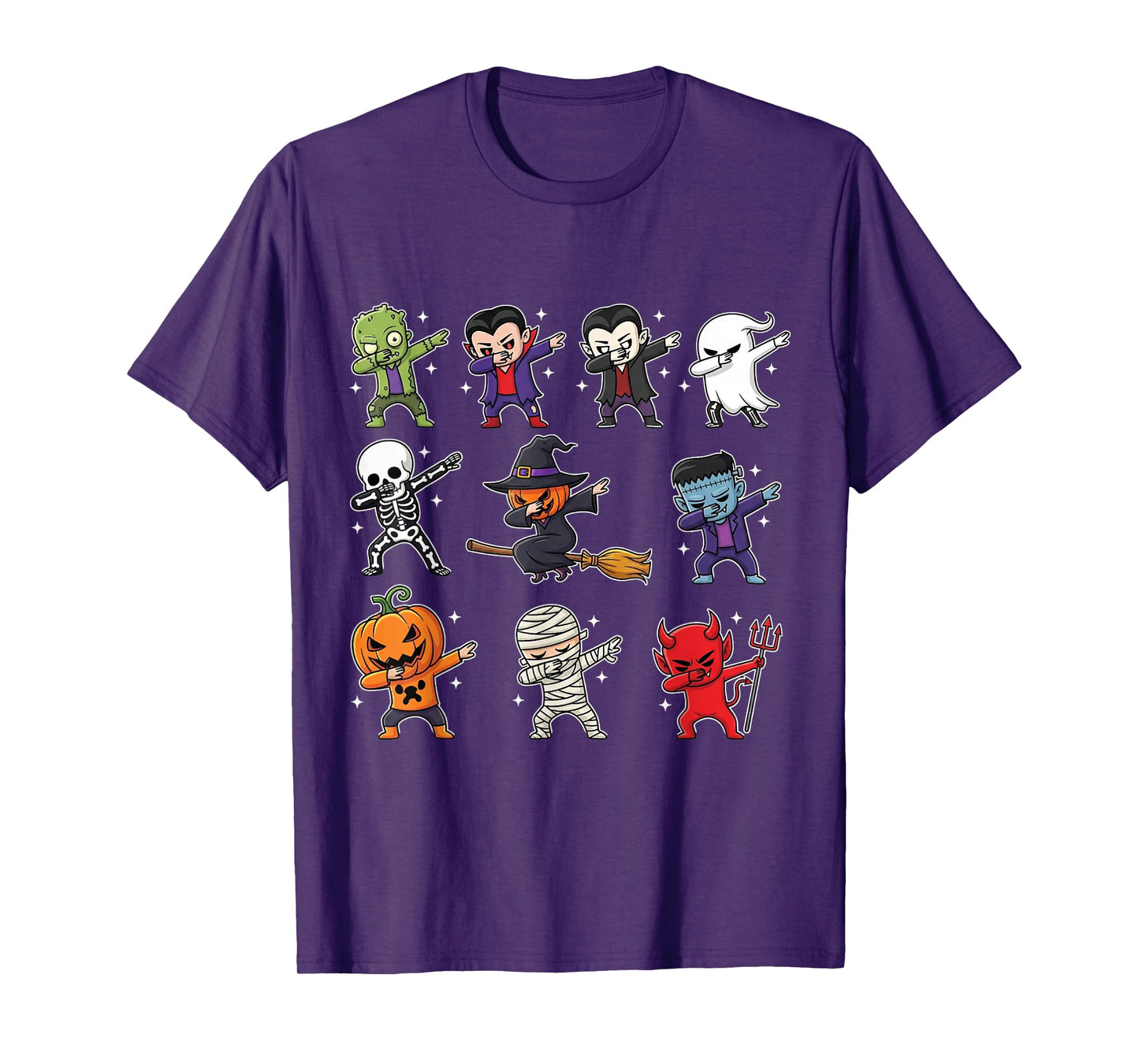 Dabbing Halloween Boys Skeleton Zombie Scary Pumpkin Mummy T-Shirt